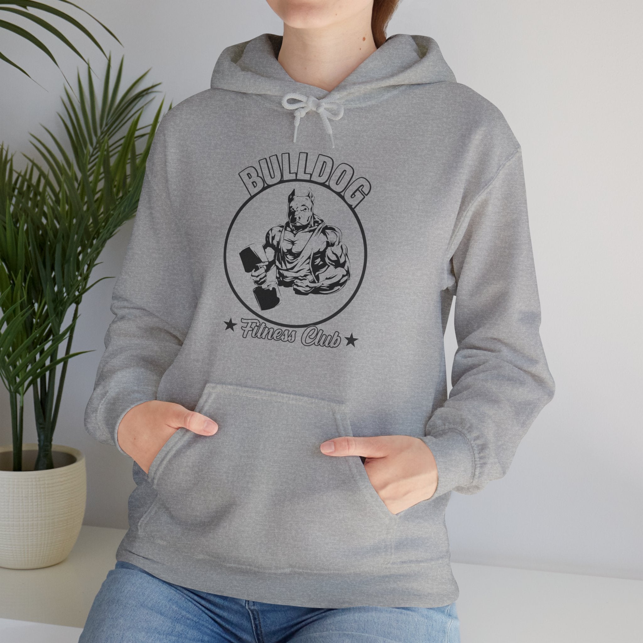 "BullDog Fitness Club"  Unisex Heavy Blend™ Hooded Sweatshirt