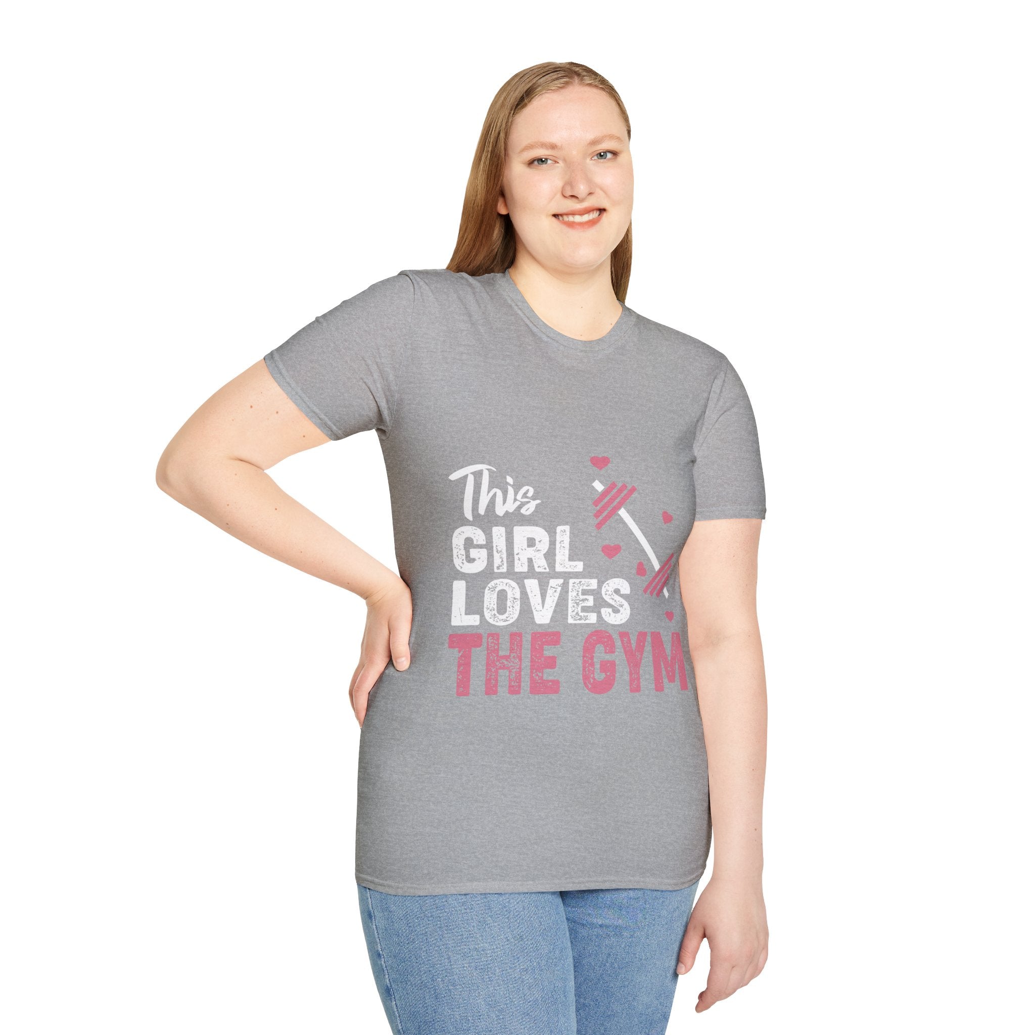 "The Girl Loves The Gym" Unisex Soft style T-Shirt