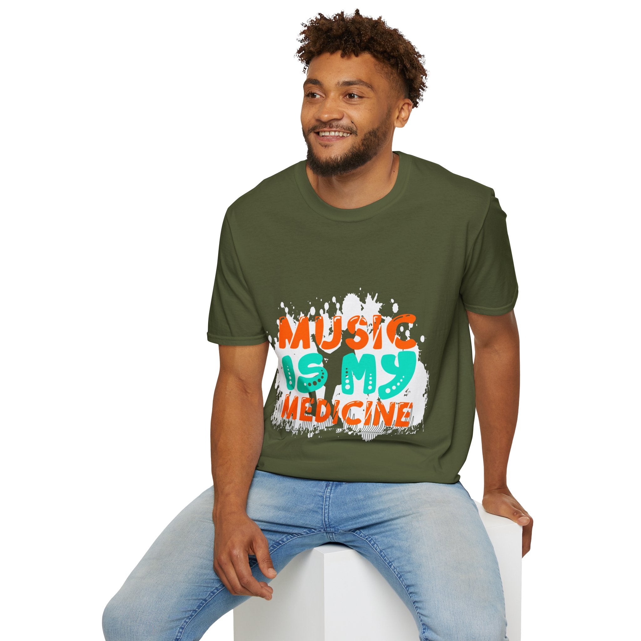 "Music In My Medicine" Unisex Soft style T-Shirt