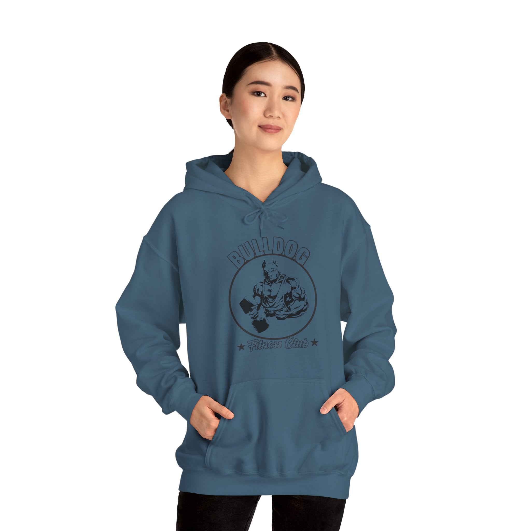 "BullDog Fitness Club"  Unisex Heavy Blend™ Hooded Sweatshirt