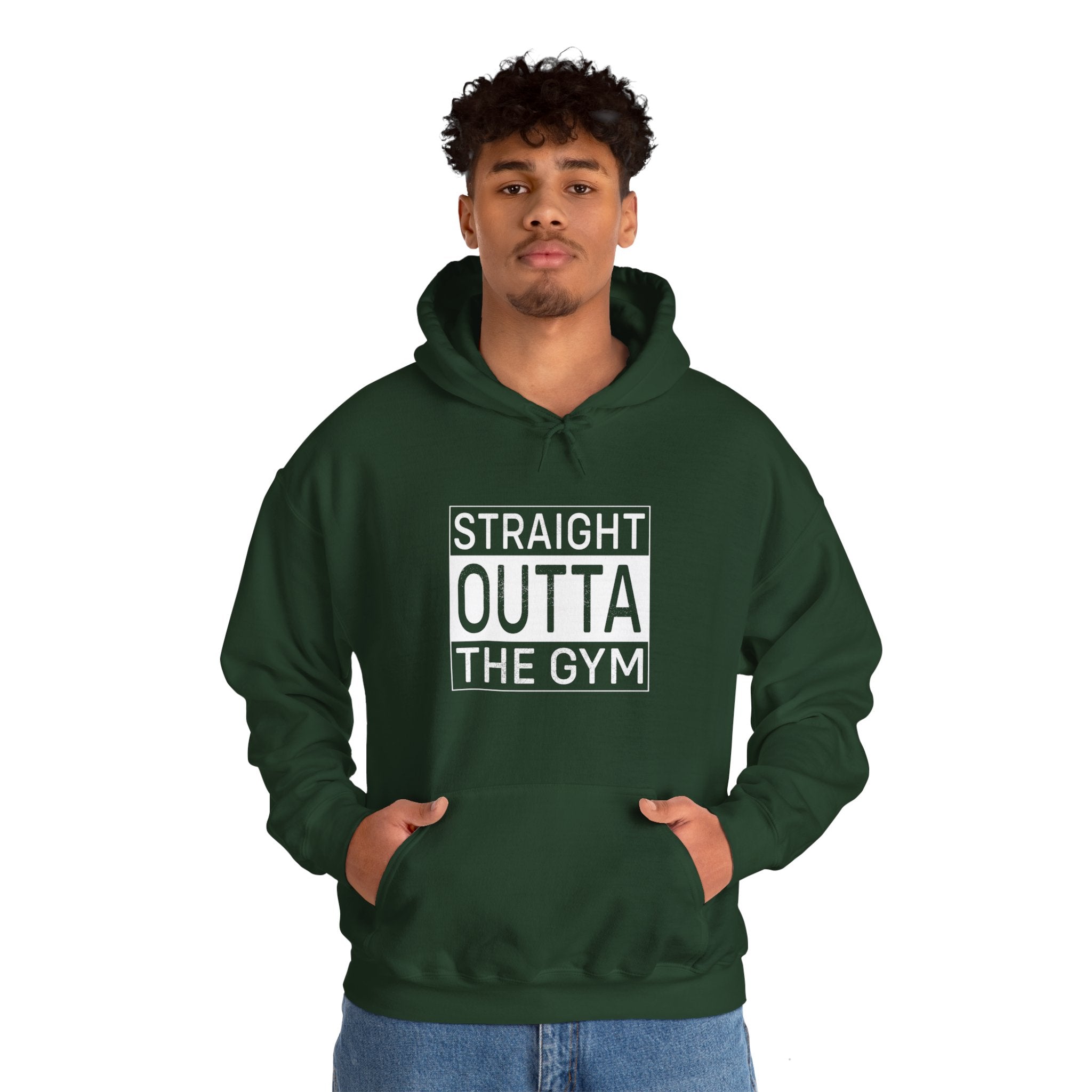 "Straight Outta A Gym'' Unisex Heavy Blend™ Hooded Sweatshirt