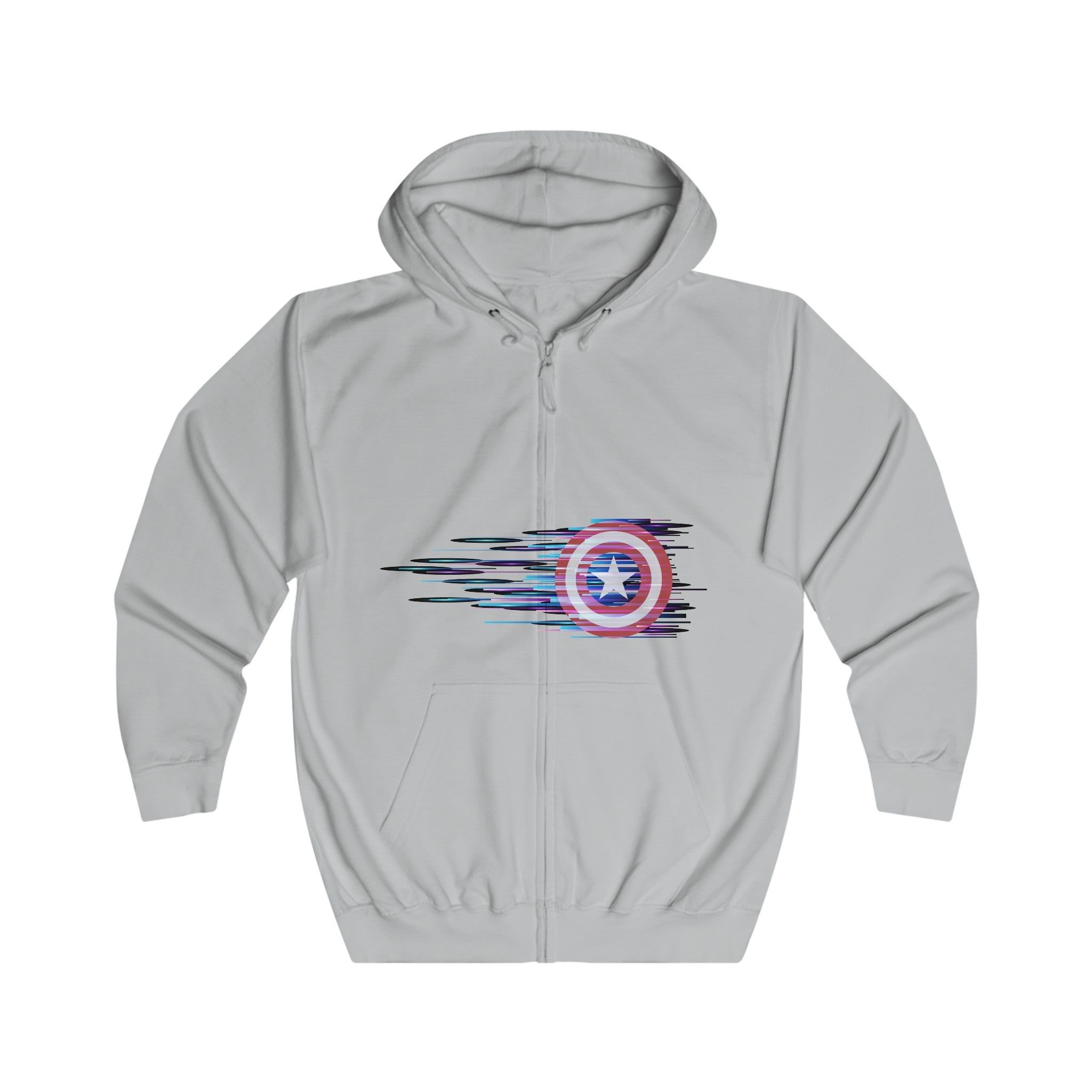 Captain America Unisex Full Zip Hoodie