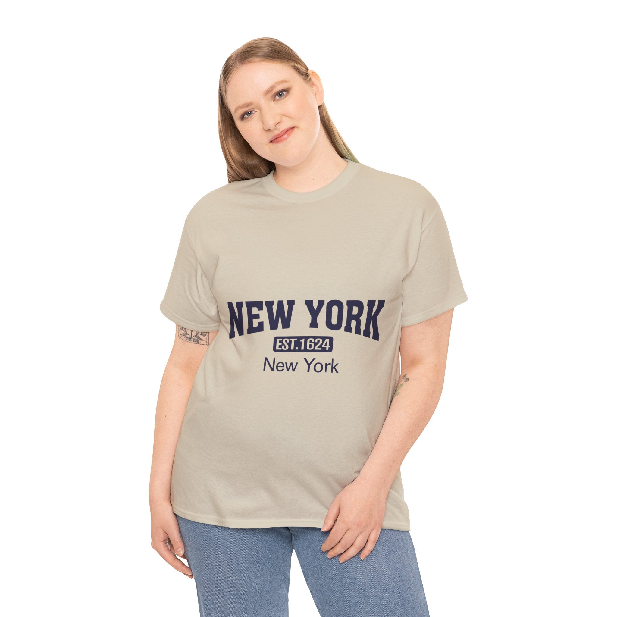 New York Unisex Heavy Cotton Tee