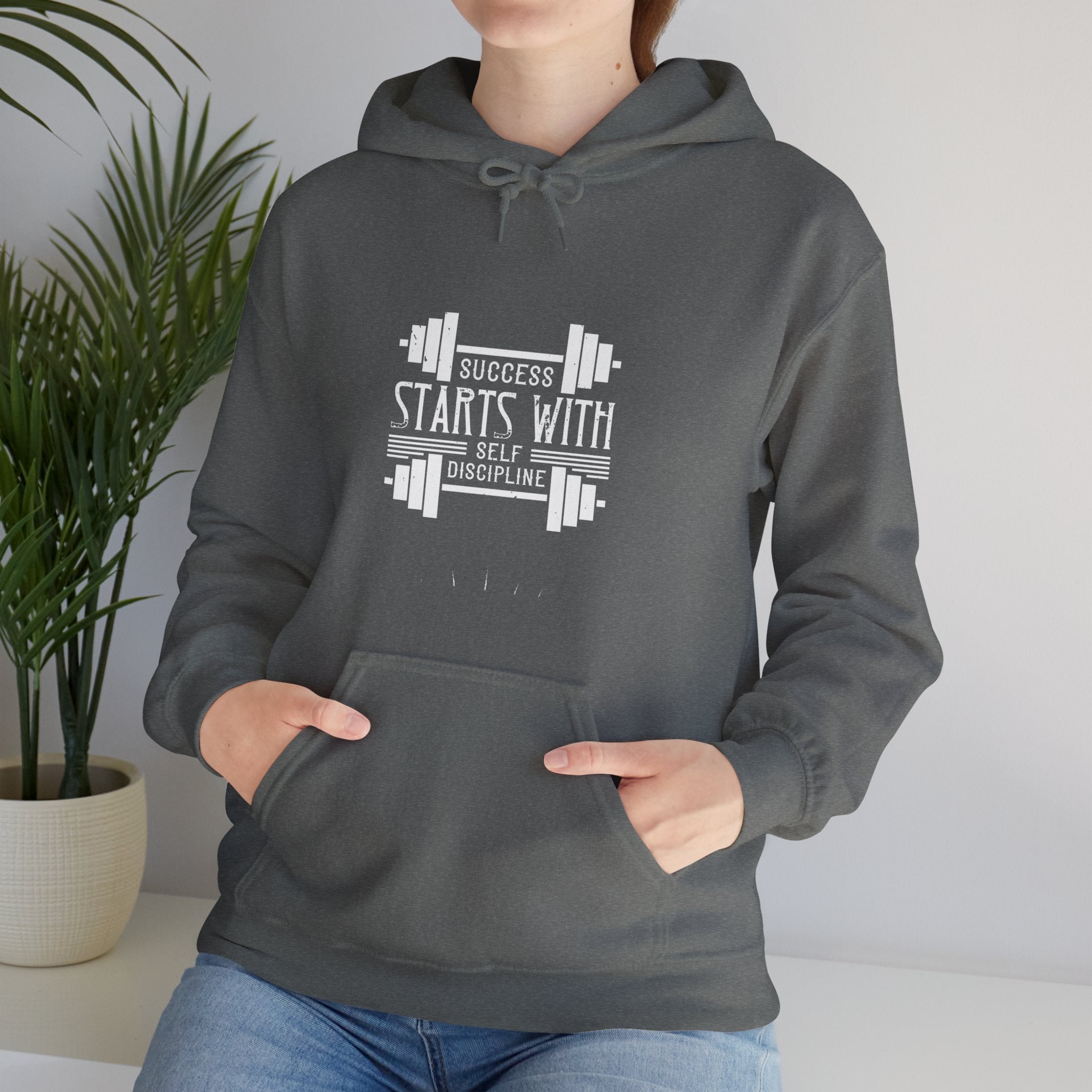 "Success Starts With Self Discipline" Unisex Heavy Blend™ Hooded Sweatshirt