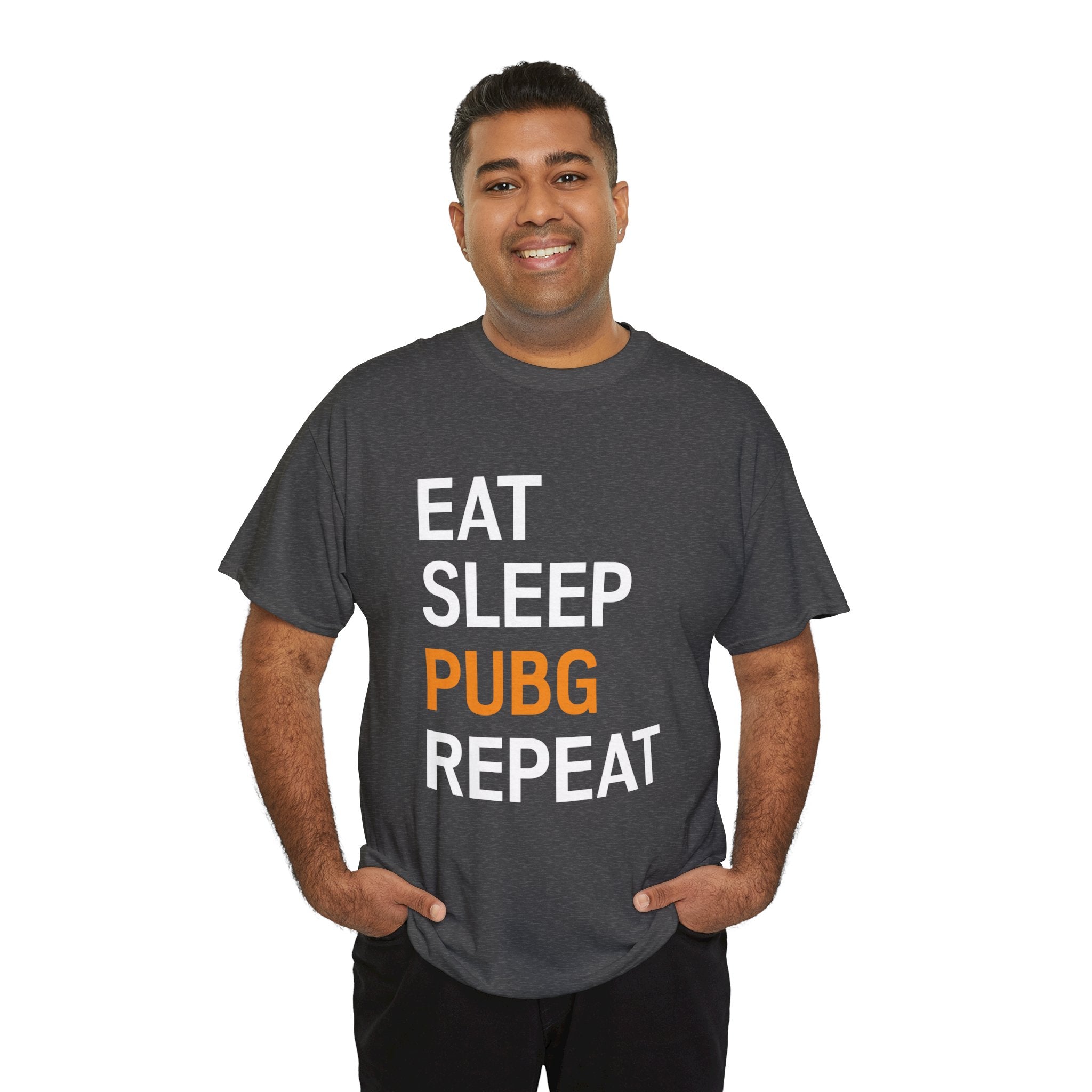 "Eat Sleep PUBG Repeat" Unisex Heavy Cotton Tee