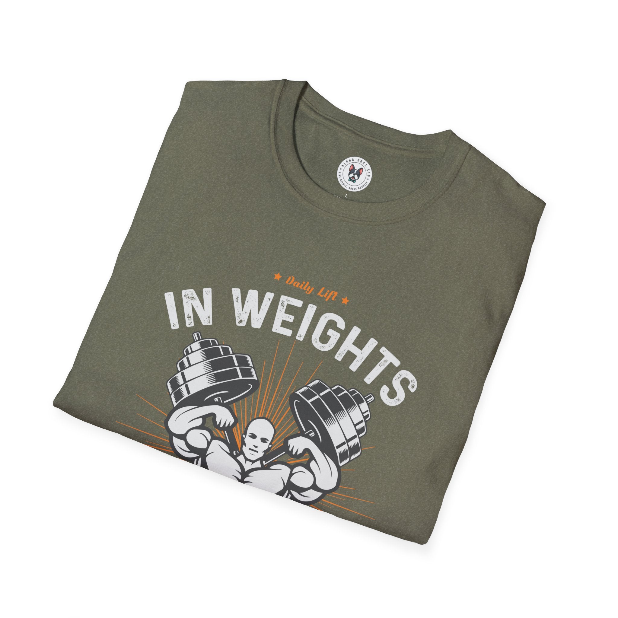 "In Weights We Trust" Unisex Soft Style T-Shirt