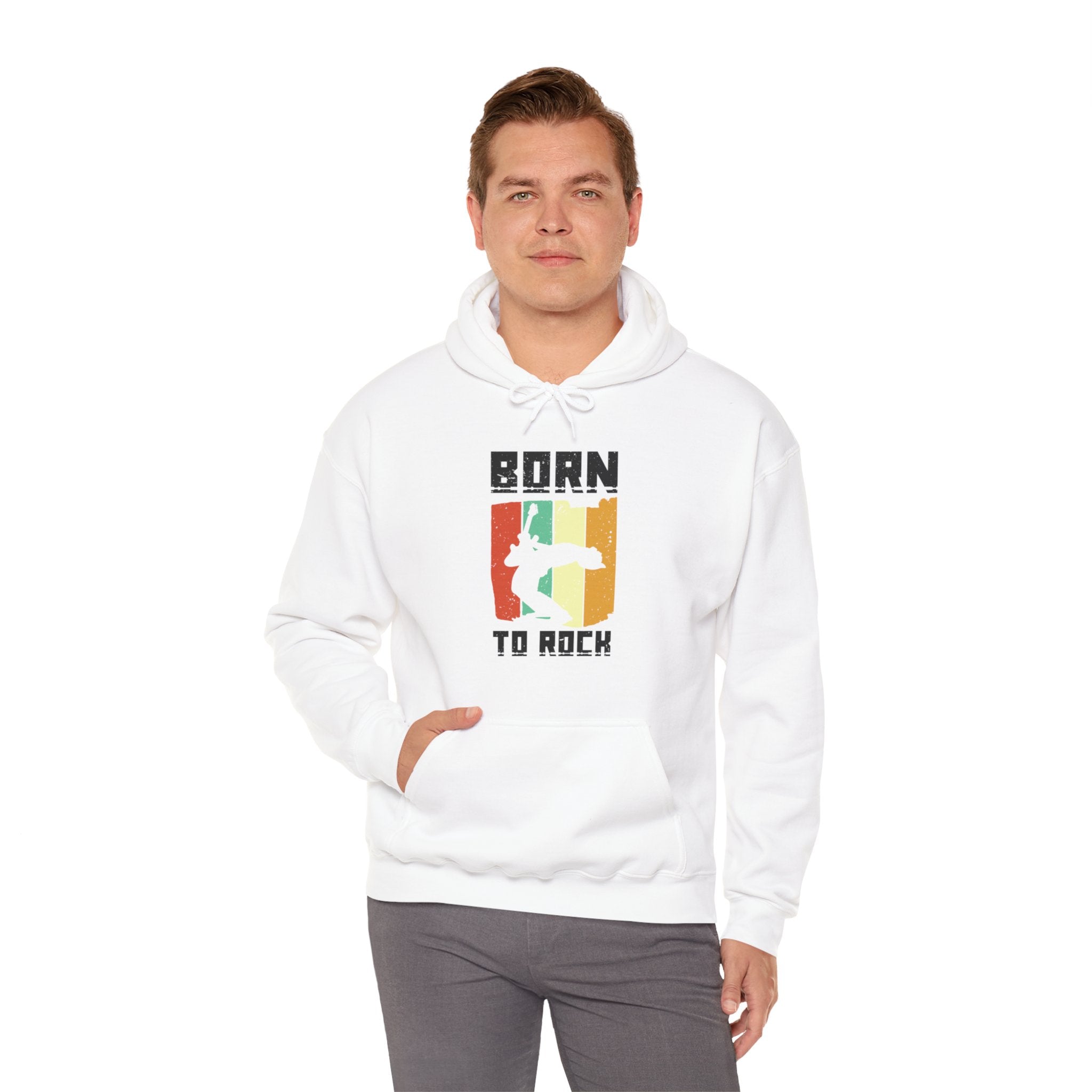 "Born To Rock"  Unisex Heavy Blend™ Hooded Sweatshirt