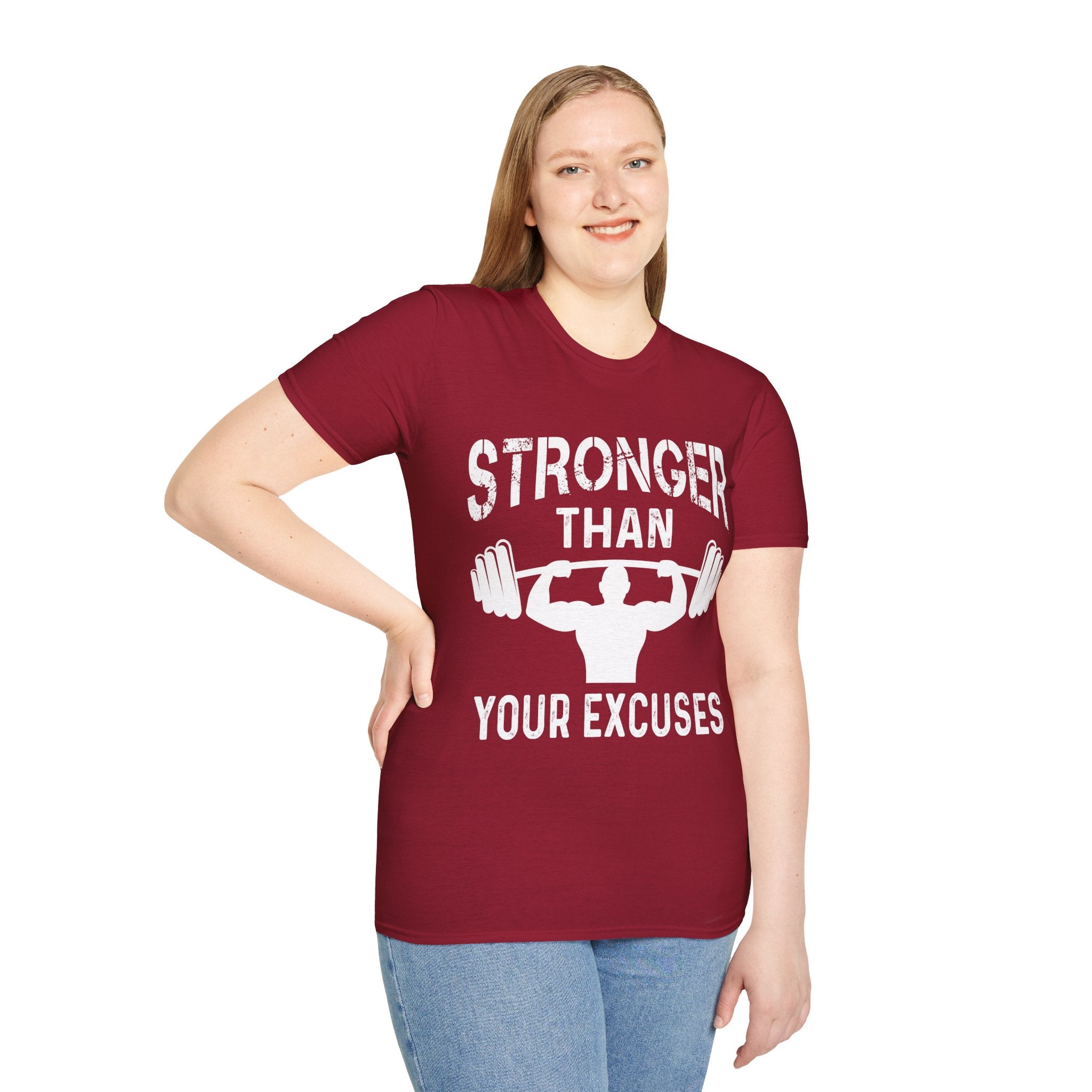 "Stronger Than Your Excuses" Unisex Soft style T-Shirt