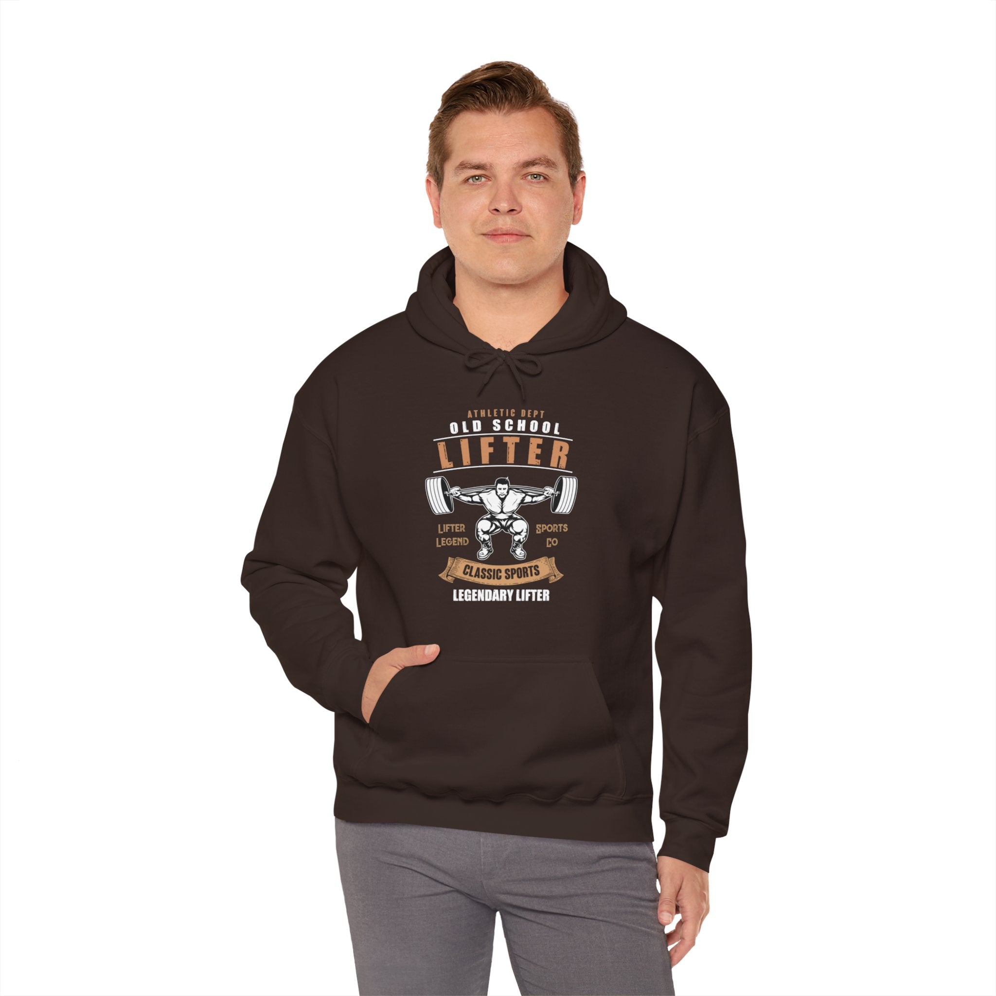 "Old School Lifter" Unisex Heavy Blend™ Hooded Sweatshirt