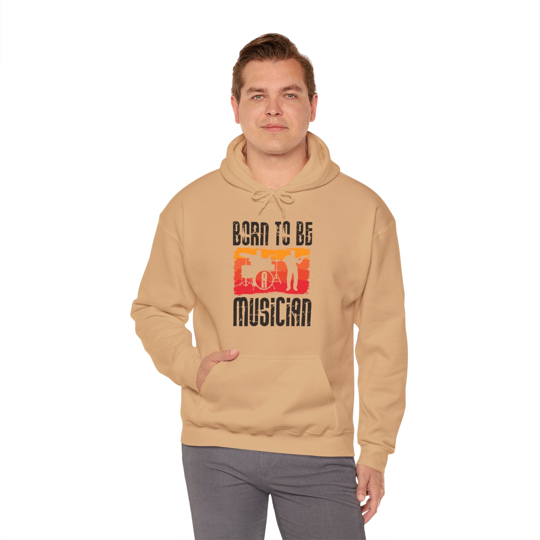 "Born To Be Musician"   Unisex Heavy Blend™ Hooded Sweatshirt