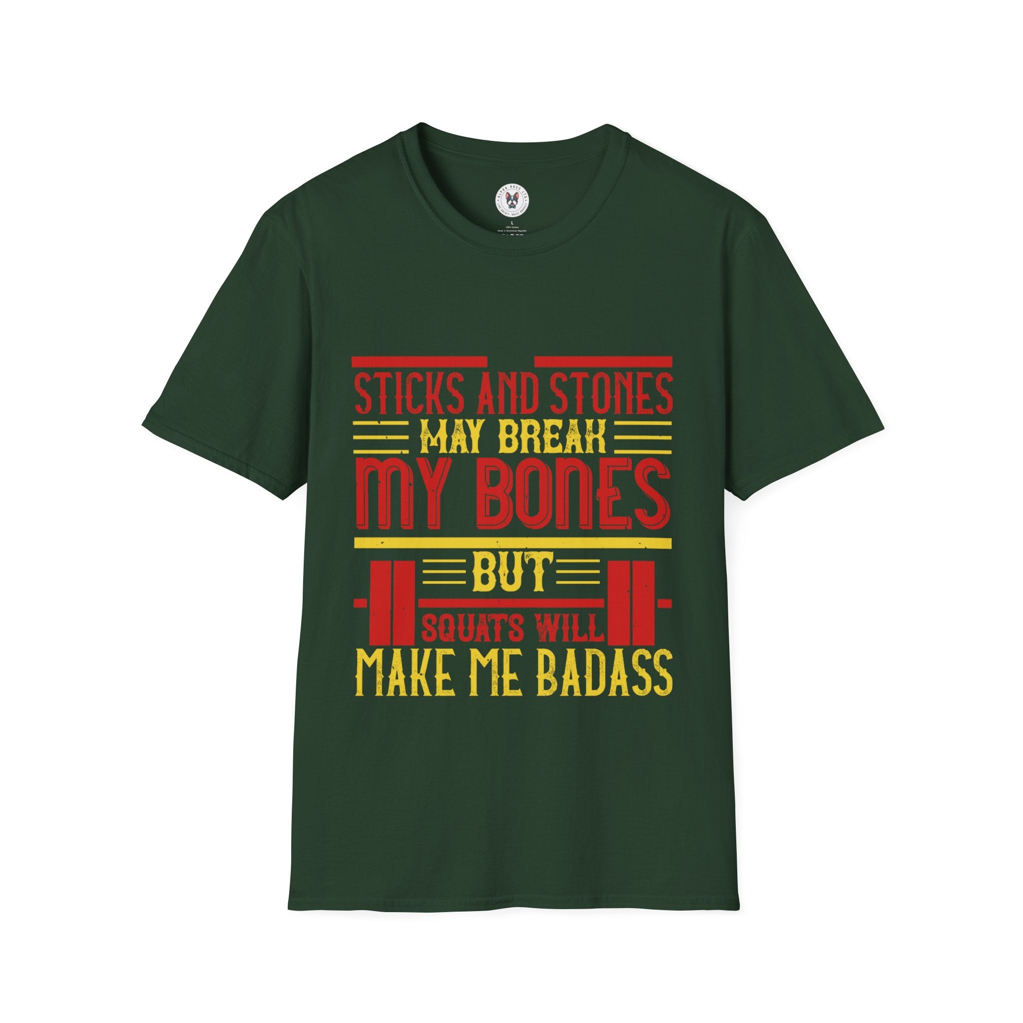 "Squats Will Make Me Badass"  Unisex Soft style T-Shirt