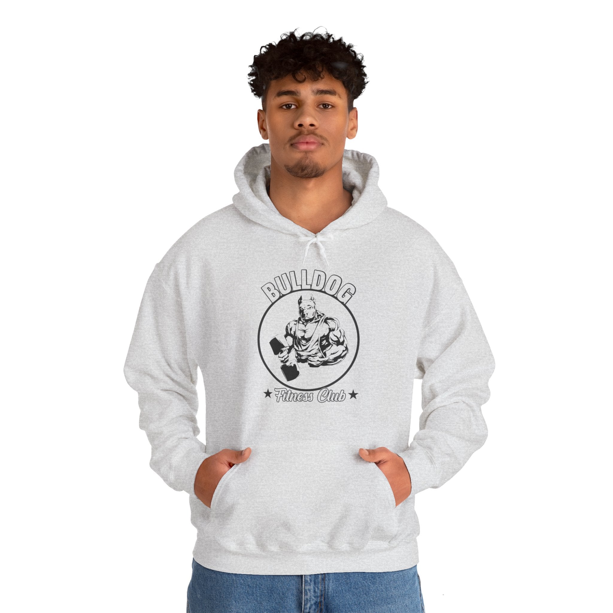 "BullDog Fitness Club"  Unisex Heavy Blend™ Hooded Sweatshirt