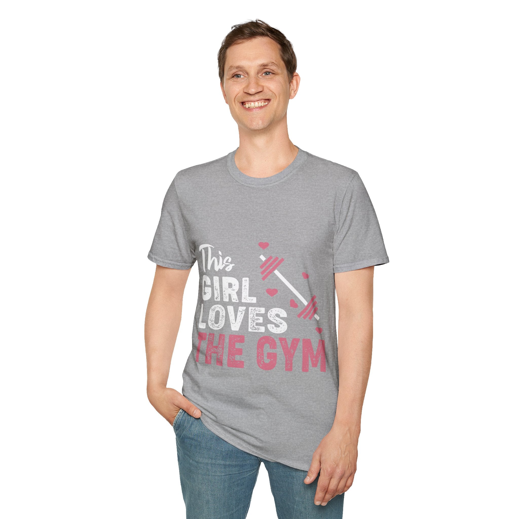 "The Girl Loves The Gym" Unisex Soft style T-Shirt