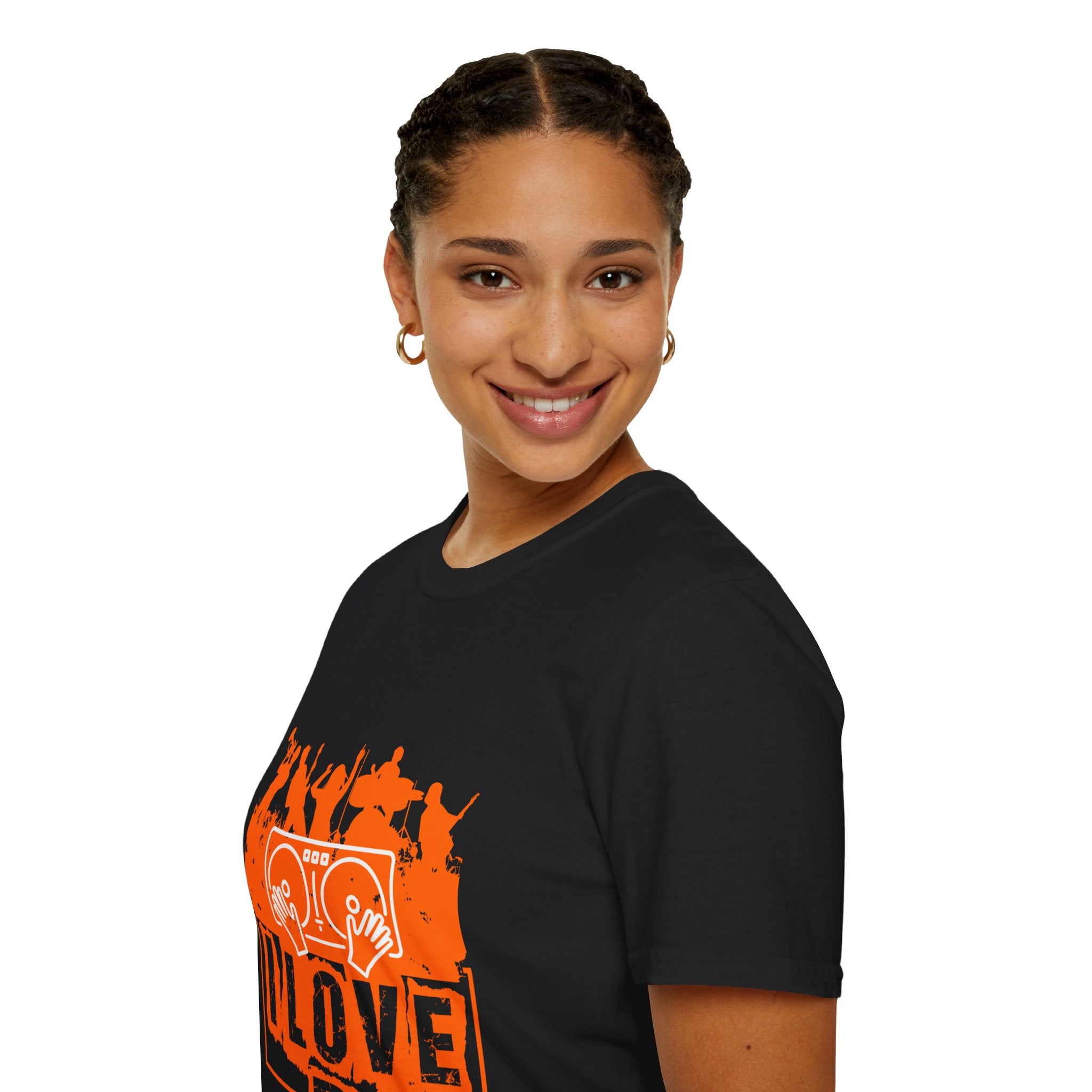 "I Love DJ" Unisex Soft style T-Shirt