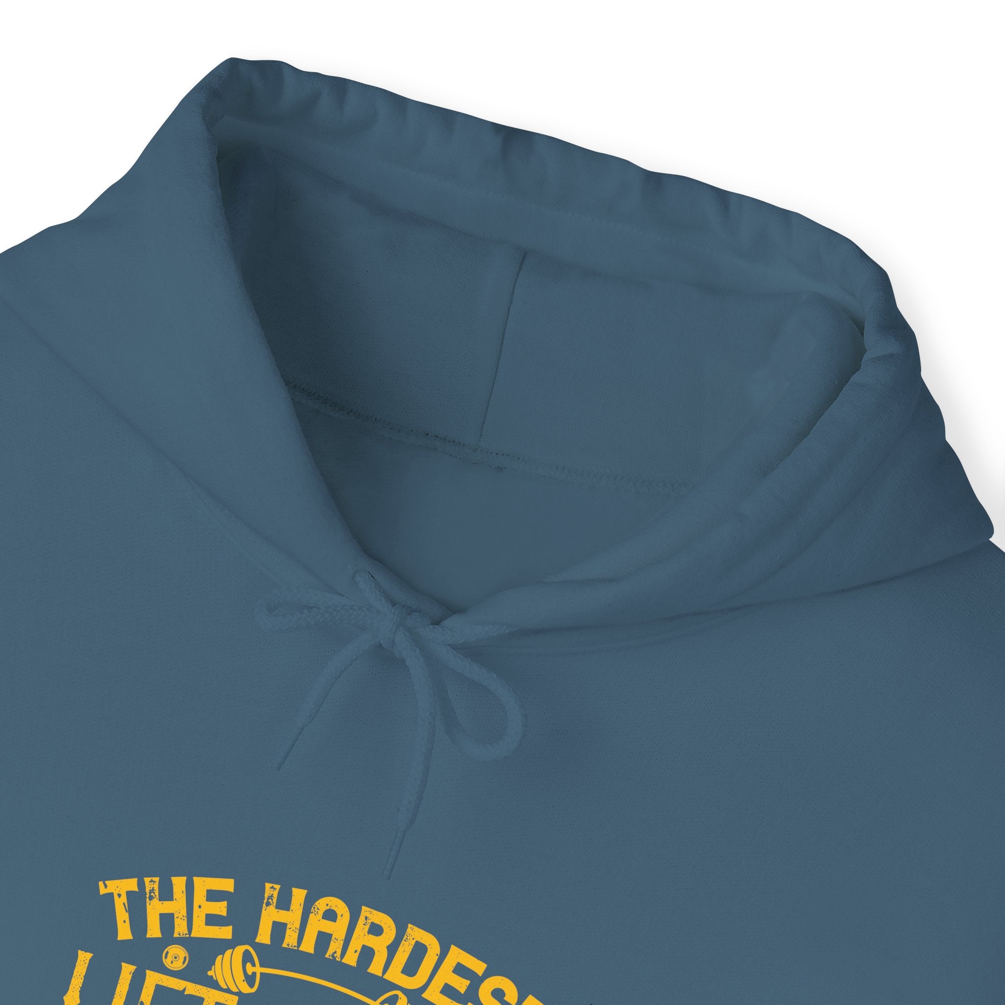 "The hardest lift of all is lifting your butt off the couch"  Unisex Heavy Blend™ Hooded Sweatshirt