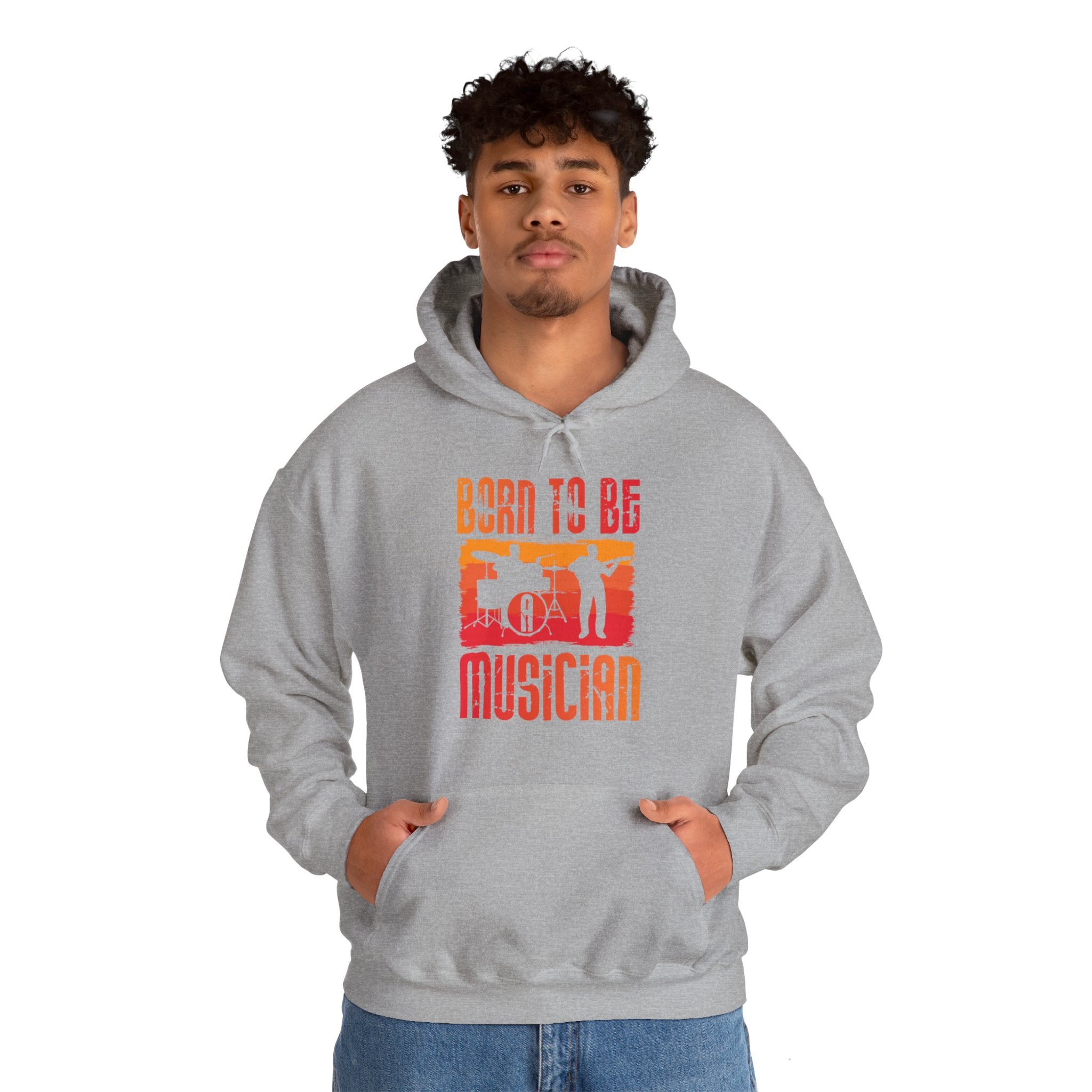 "Born To Be Musician"   Unisex Heavy Blend™ Hooded Sweatshirt