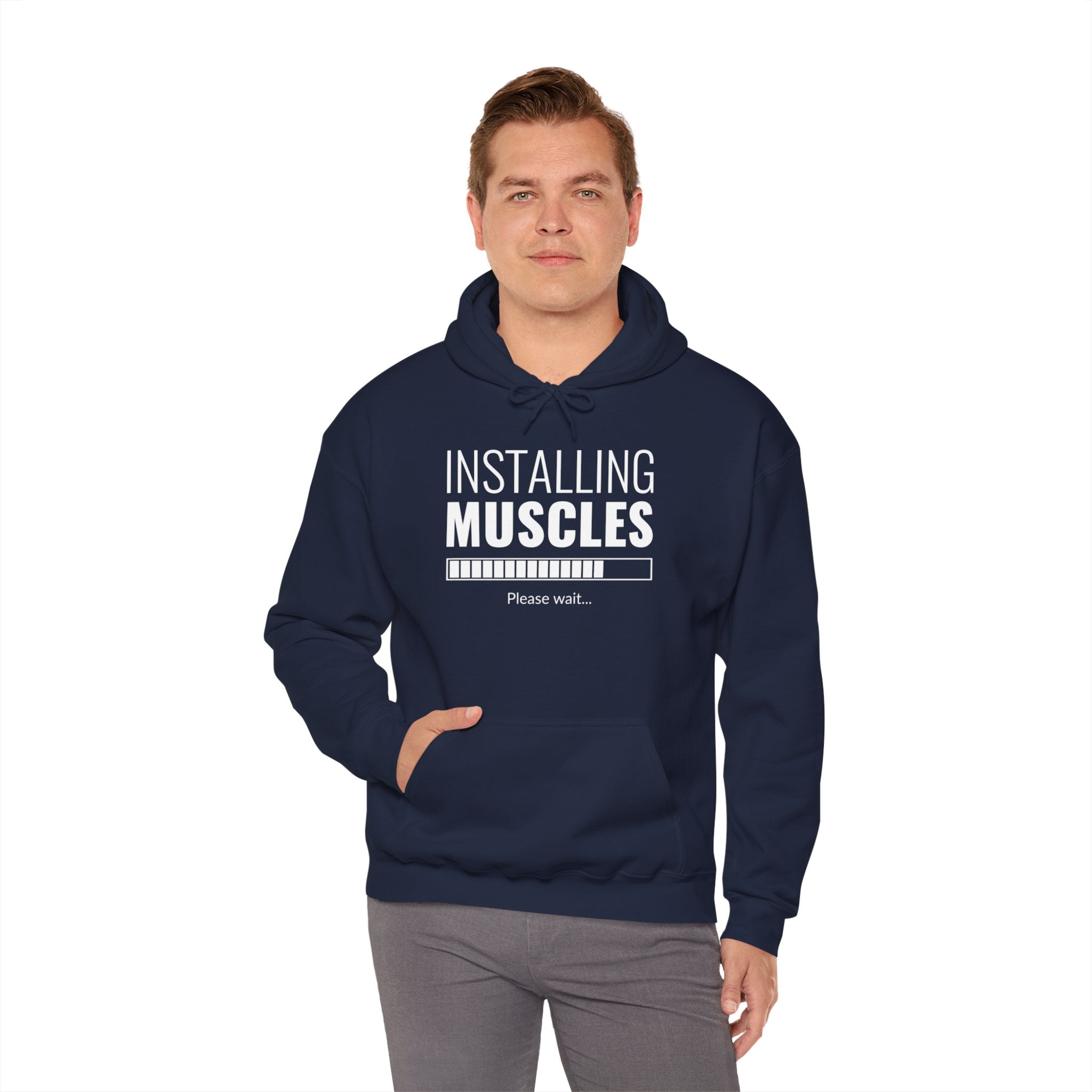 "Installing Muscles" Unisex Heavy Blend™ Hooded Sweatshirt