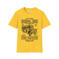 "SCHOOL BUS STUDENT TRANSPORTATION" Unisex Soft style T-Shirt