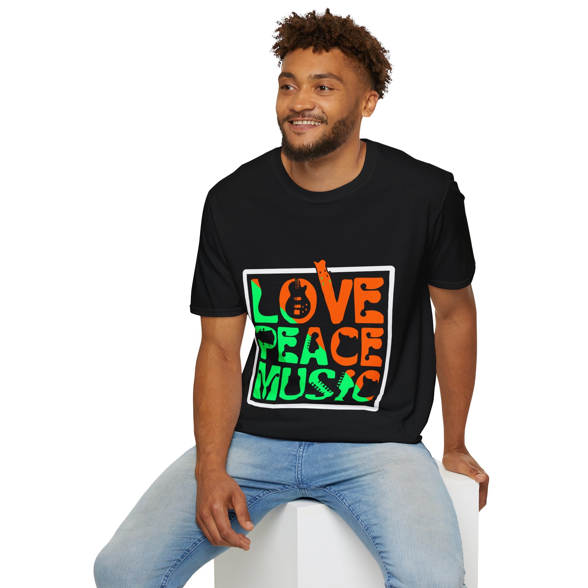 "Love Peace Music" Unisex Soft style T-Shirt