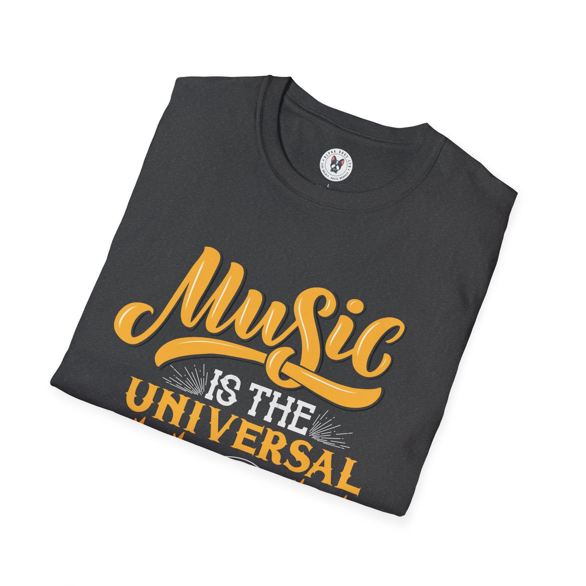 "Music Is The Universal Language Of Mankind" Unisex Soft style T-Shirt