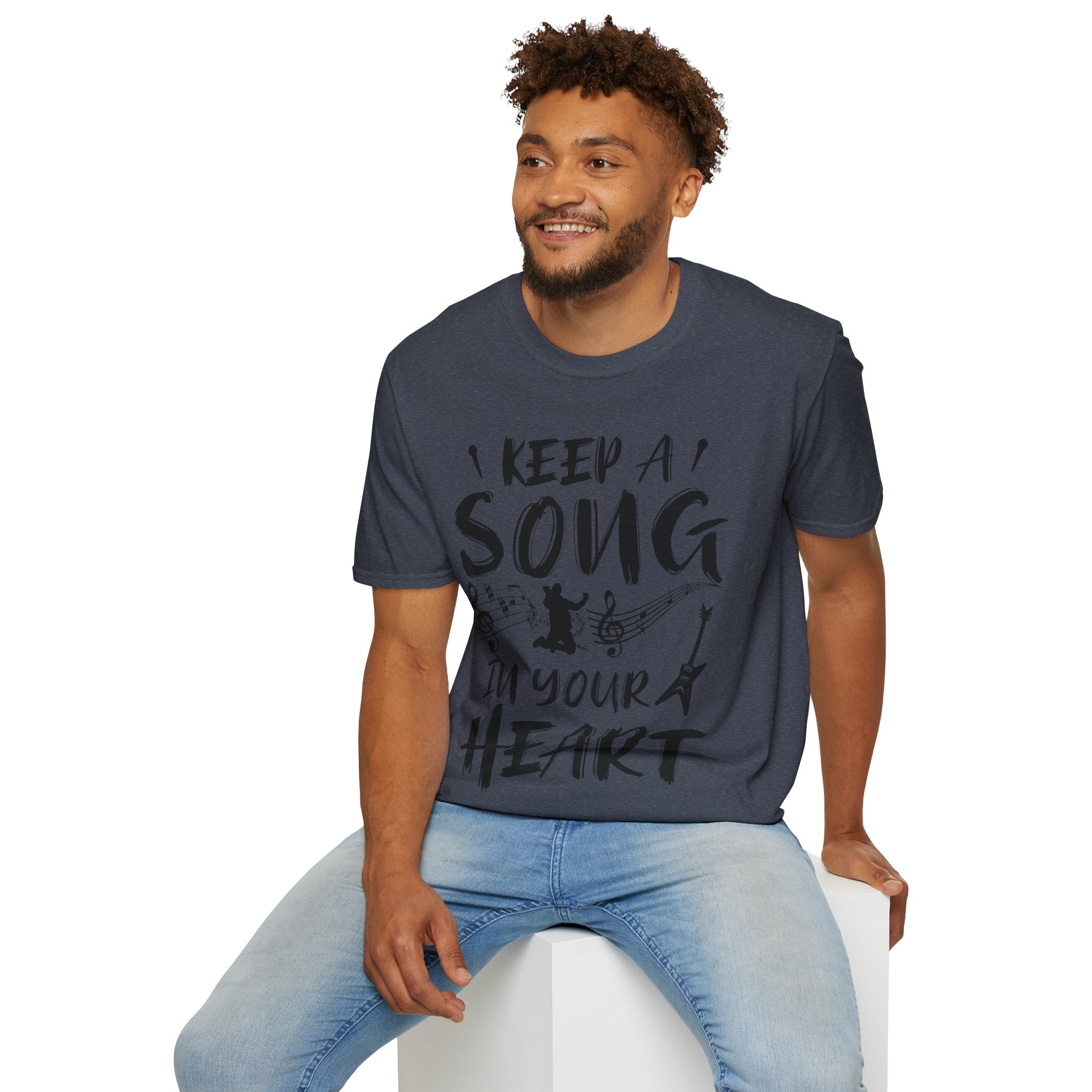 "Keep A Song In Your Heart" Unisex Soft style T-Shirt