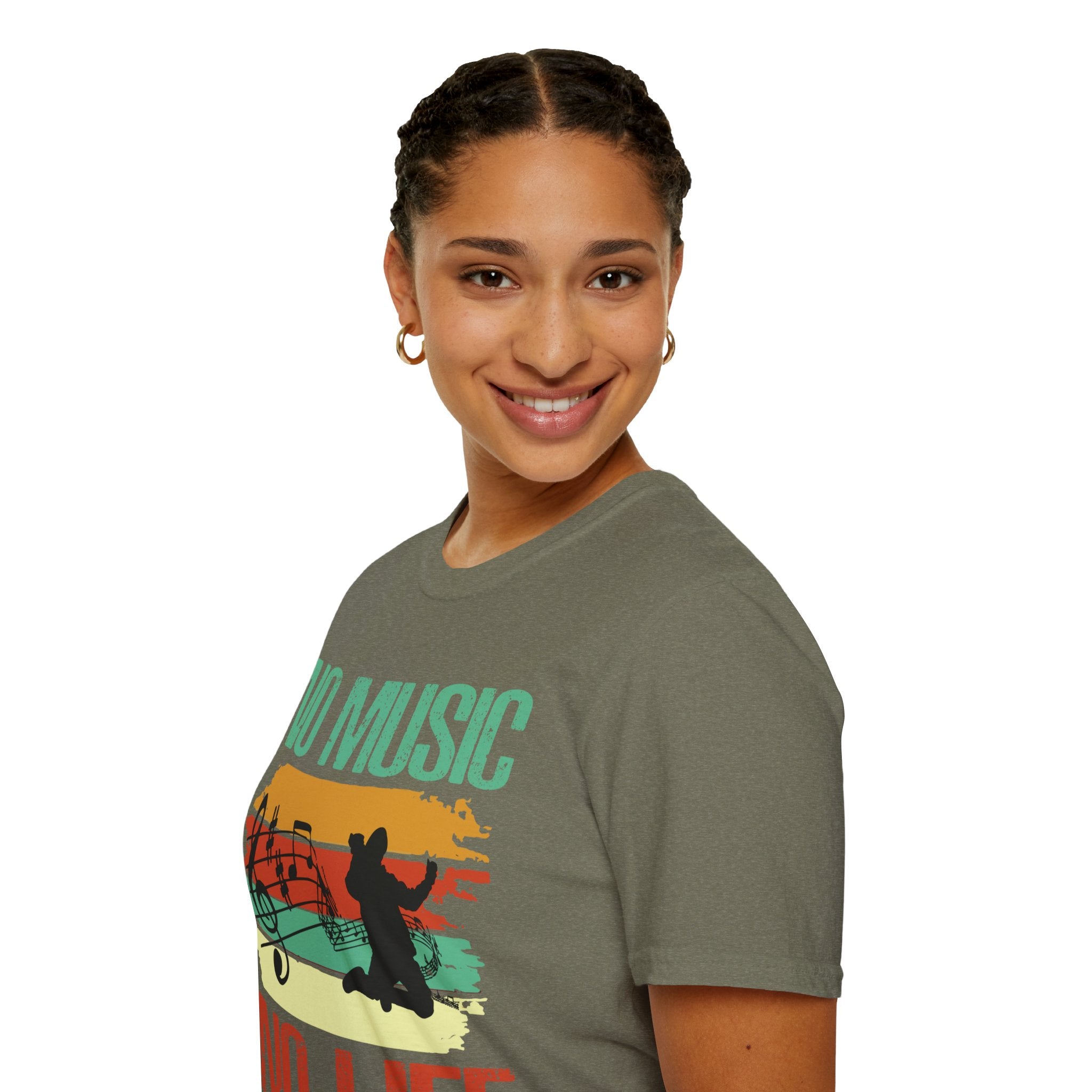 "No Music No Life" Unisex Soft style T-Shirt