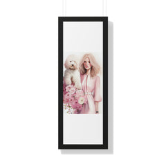 "BLONDE LADY MATIPOO" Framed Vertical Poster