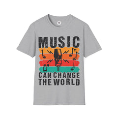 "Music Can Change The World" Unisex Soft style T-Shirt