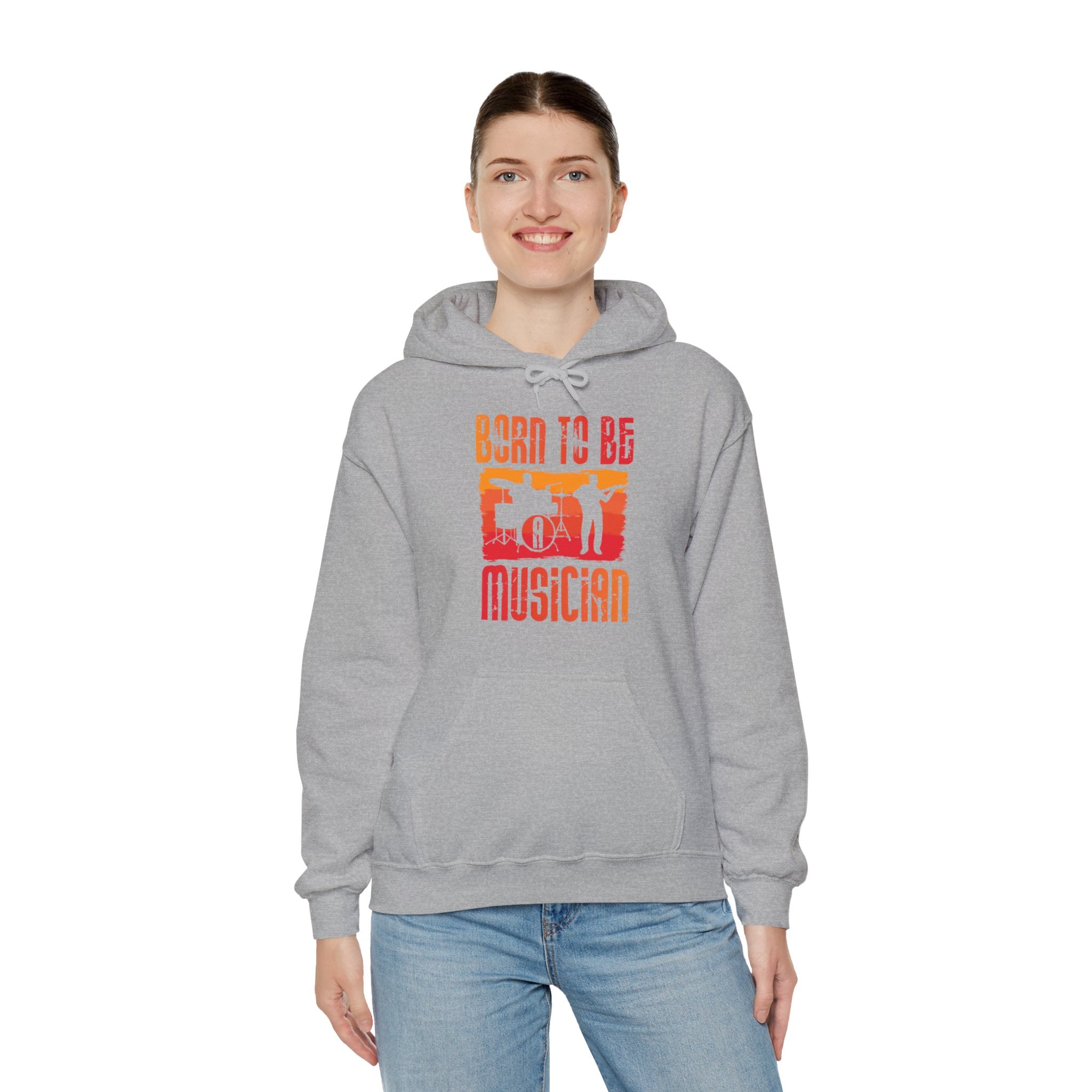 "Born To Be Musician"   Unisex Heavy Blend™ Hooded Sweatshirt