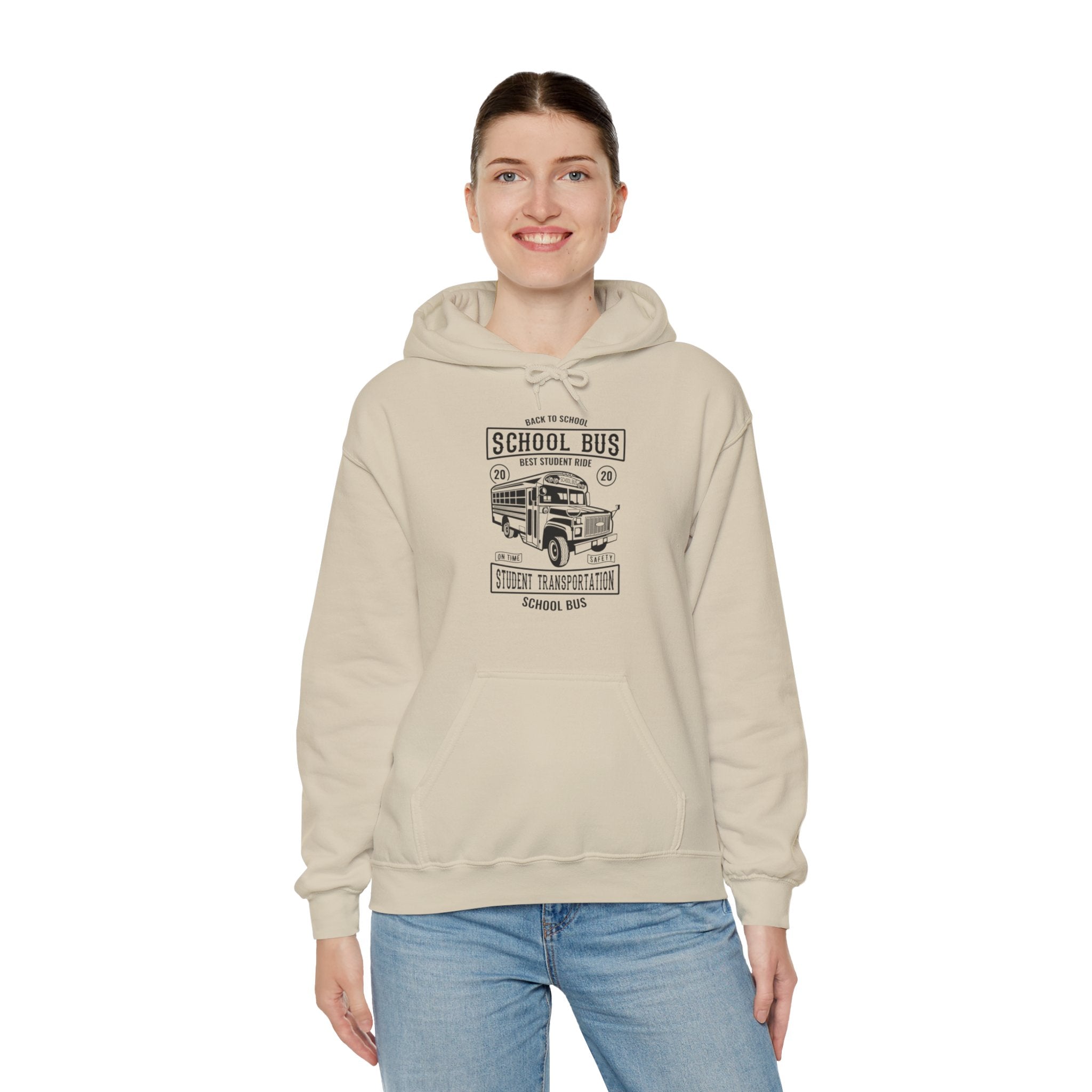 "SCHOOL BUS STUDENT TRANSPORTATION" Unisex Heavy Blend™ Hooded Sweatshirt