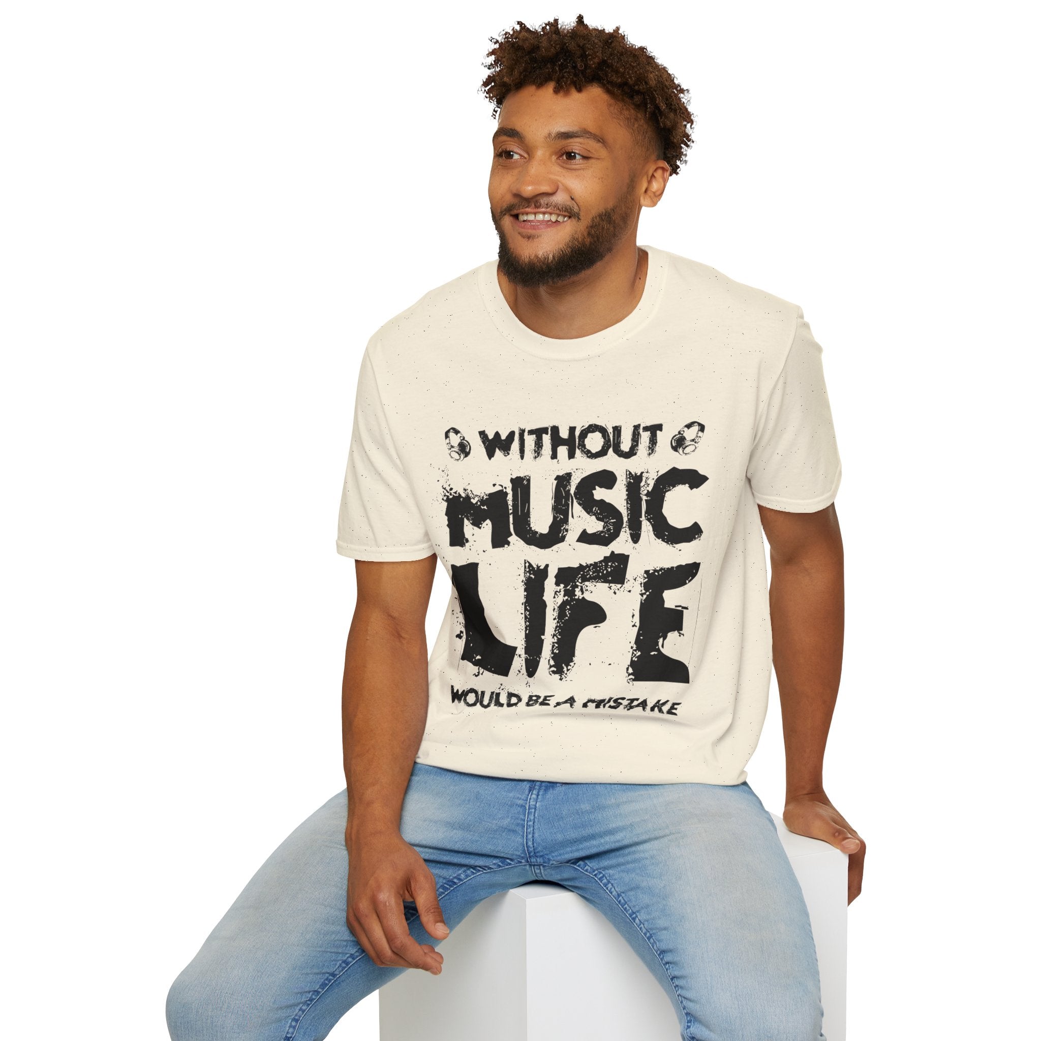 "Without Music Life Would be a Mistake" Unisex Soft style T-Shirt