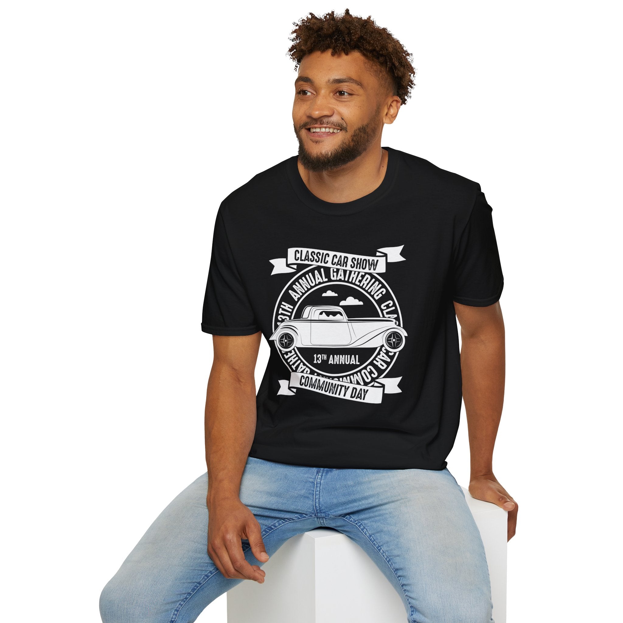 "CLASSIC CAR SHOW COMMUNITY DAY" Unisex Soft style T-Shirt