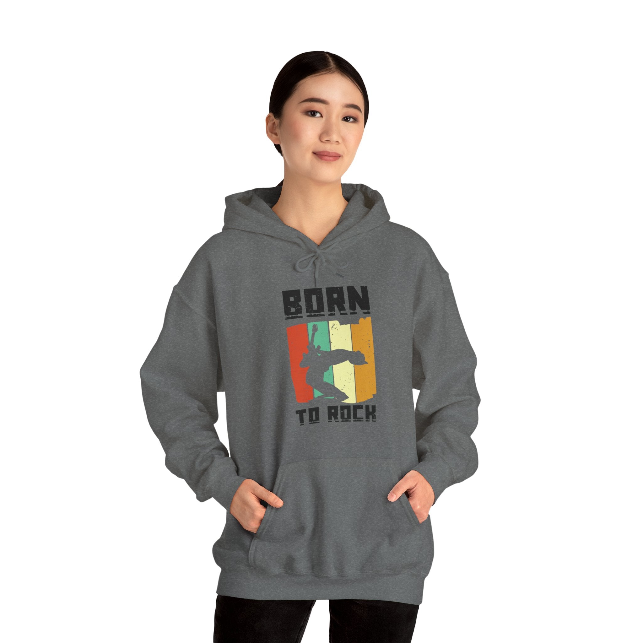 "Born To Rock"  Unisex Heavy Blend™ Hooded Sweatshirt