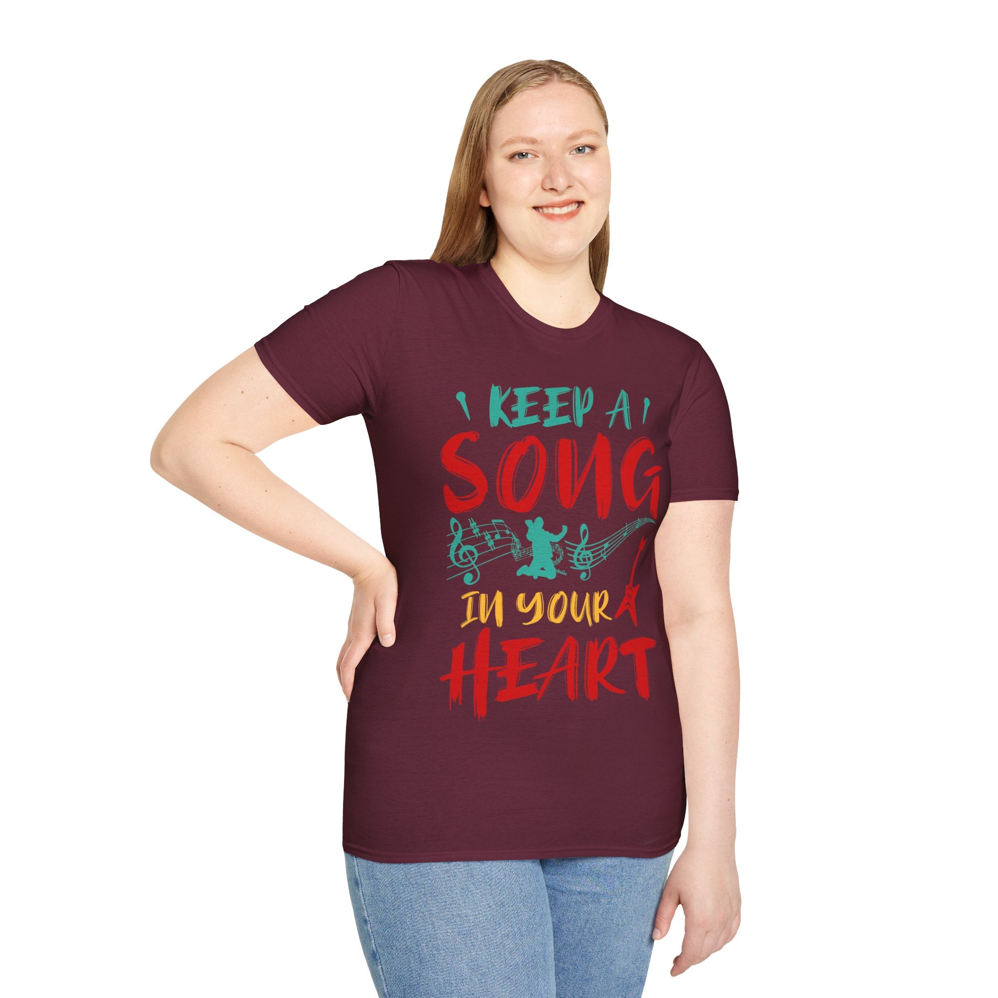 "Keep A Song In Your Heart" Unisex Soft style T-Shirt