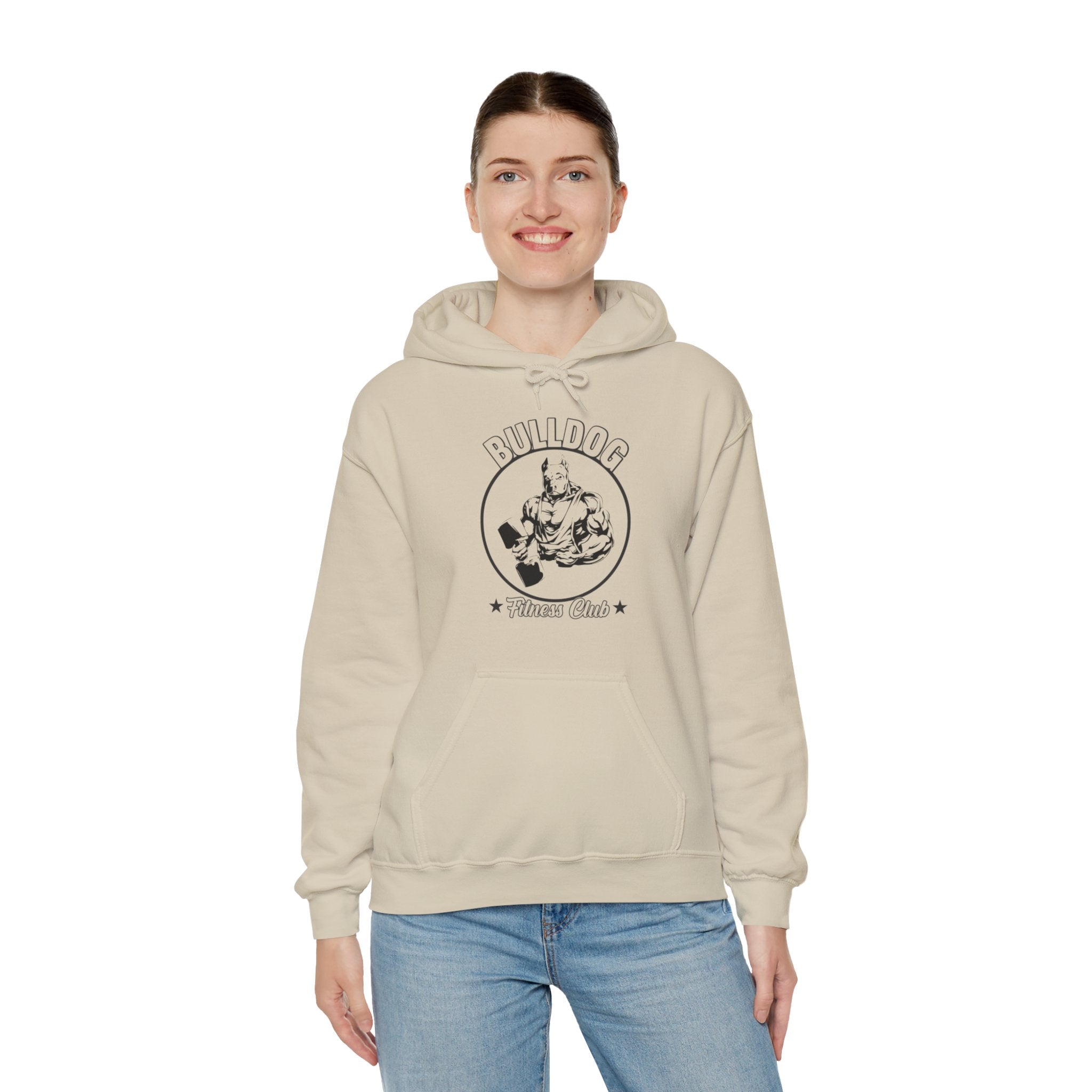 "BullDog Fitness Club"  Unisex Heavy Blend™ Hooded Sweatshirt