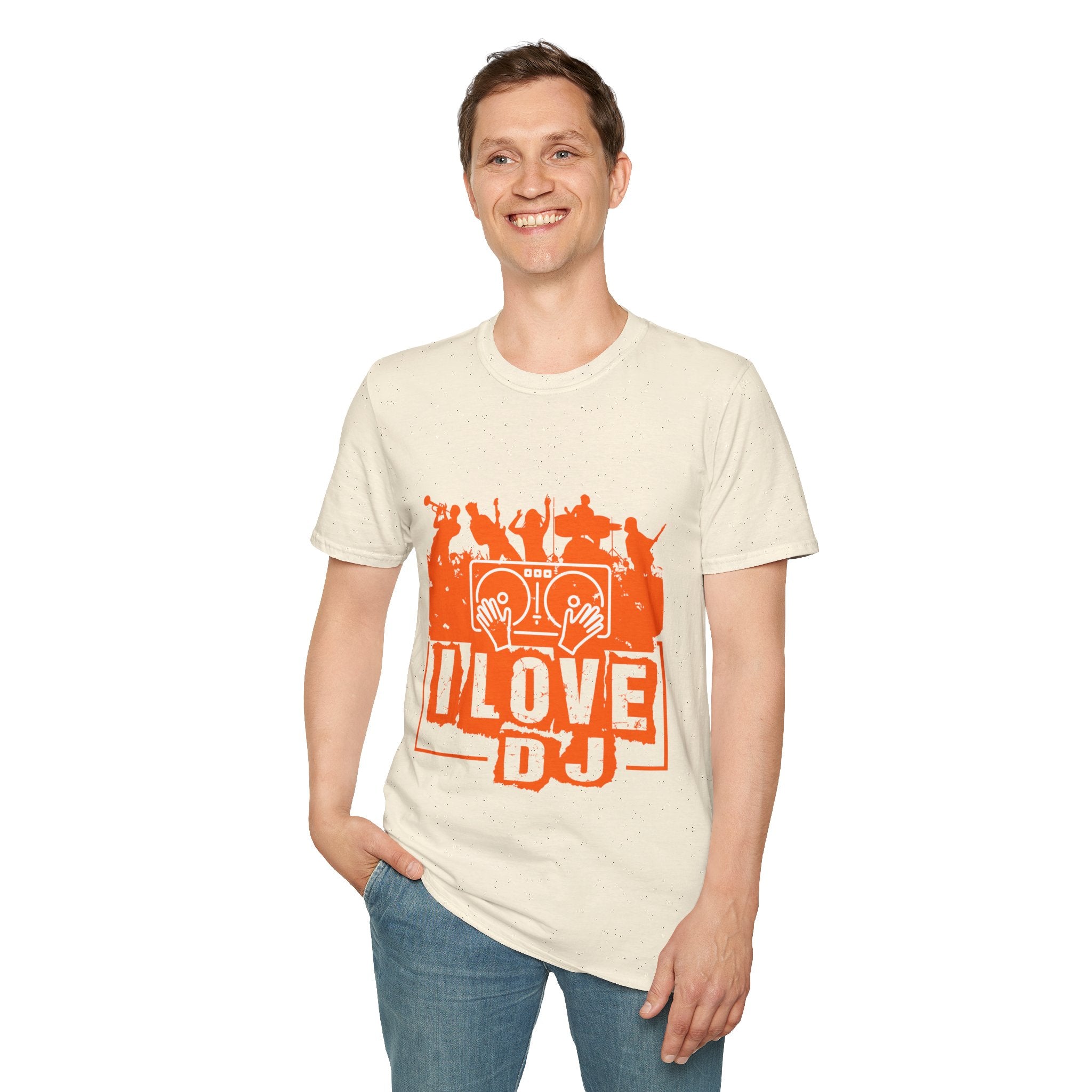 "I Love DJ" Unisex Soft style T-Shirt