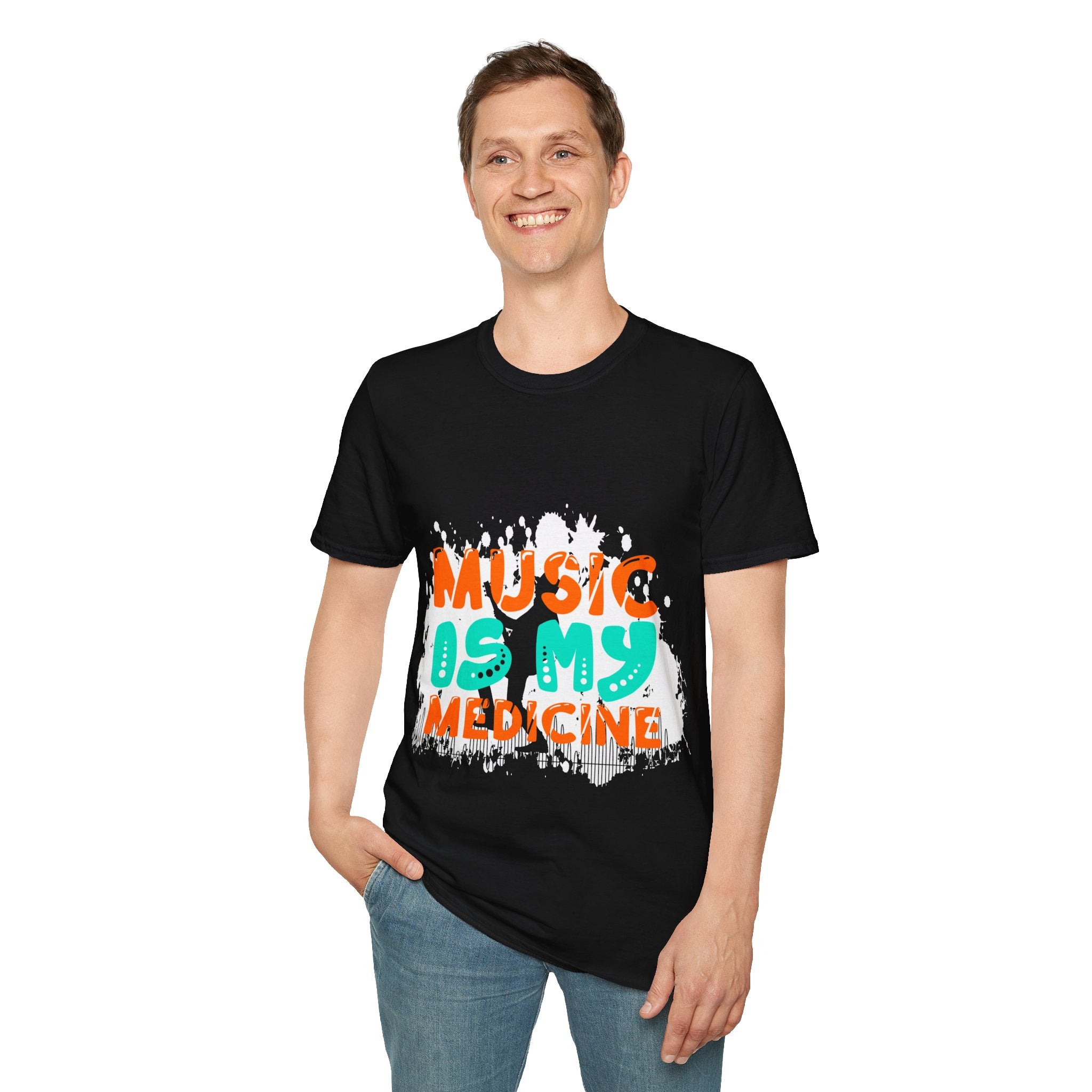 "Music In My Medicine" Unisex Soft style T-Shirt