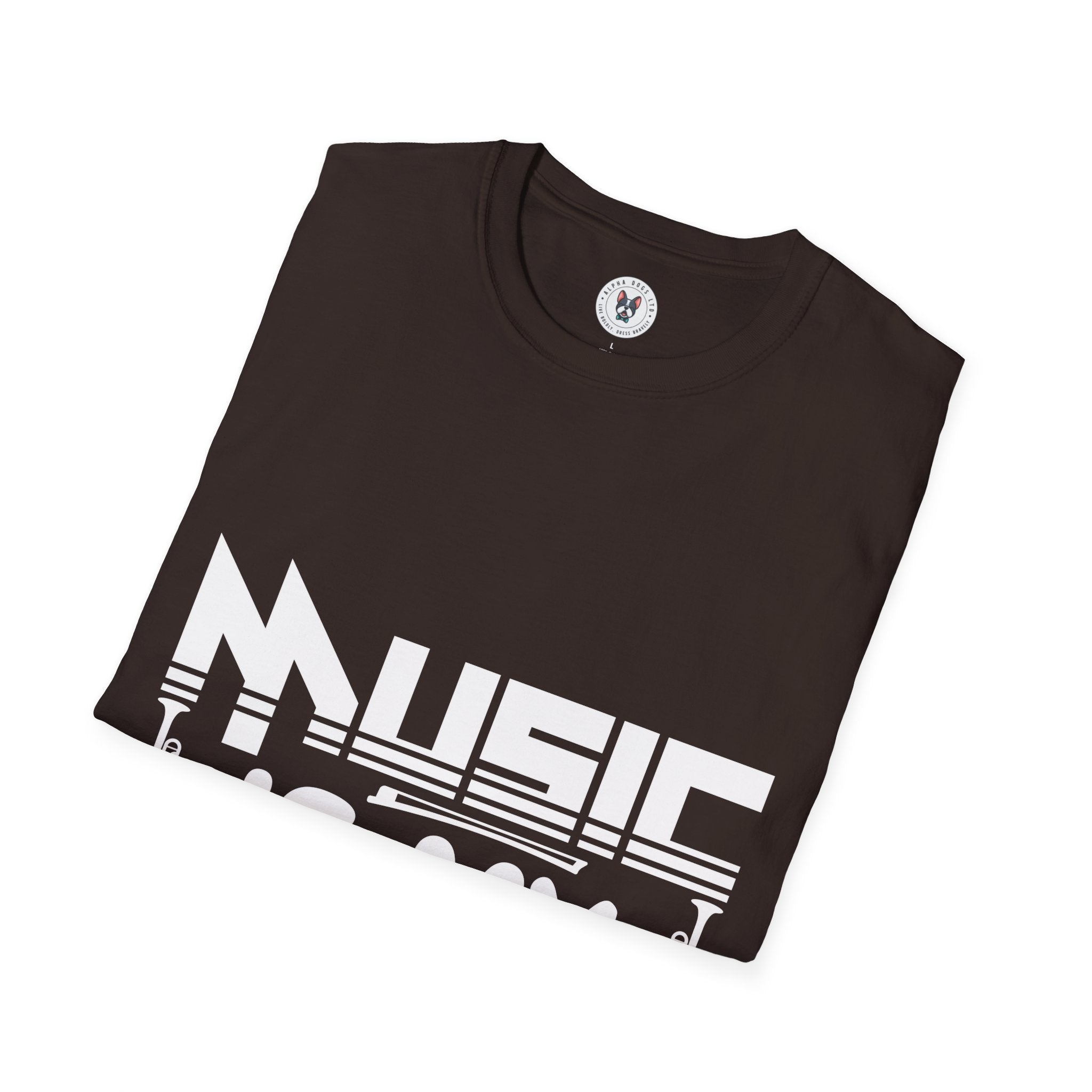 "Music Is My Valentine" Unisex Soft style T-Shirt