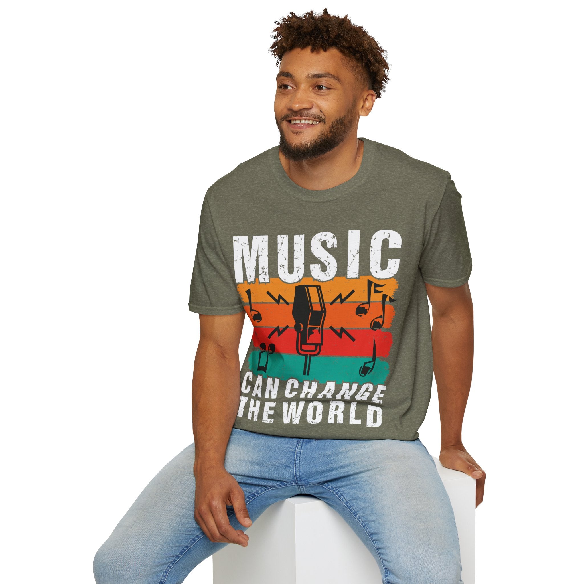 "Music Can Change The World" Unisex Soft style T-Shirt