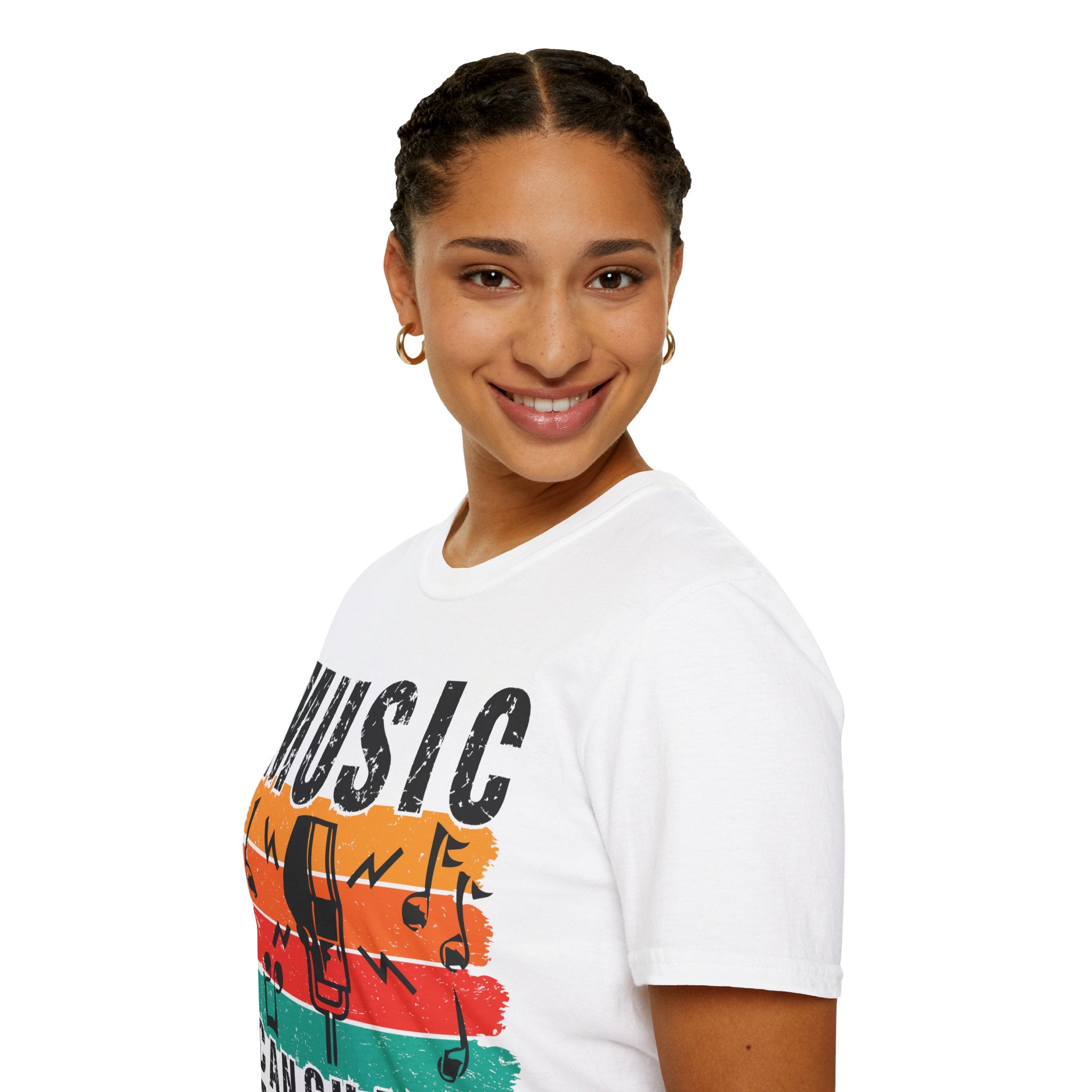 "Music Can Change The World" Unisex Soft style T-Shirt