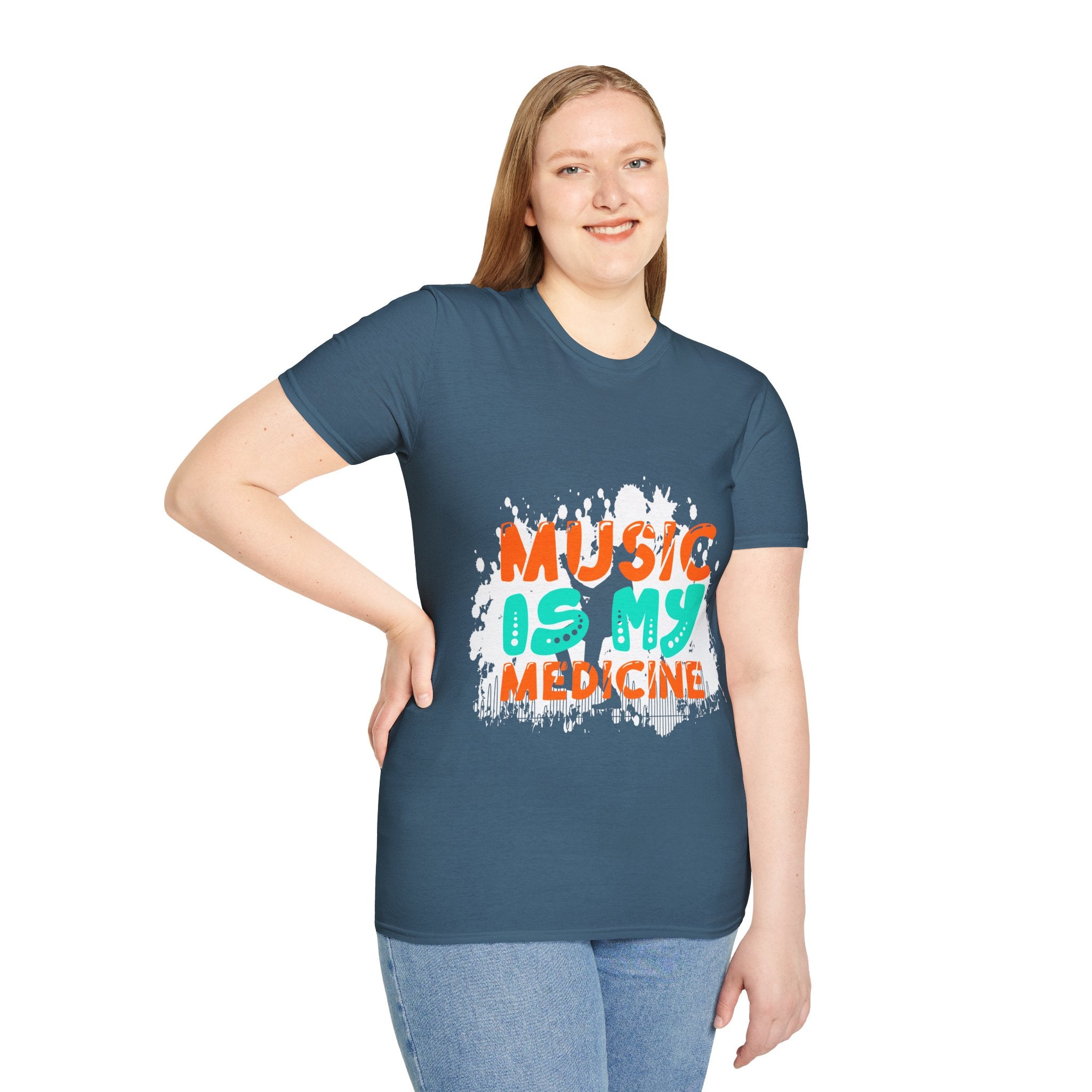 "Music In My Medicine" Unisex Soft style T-Shirt