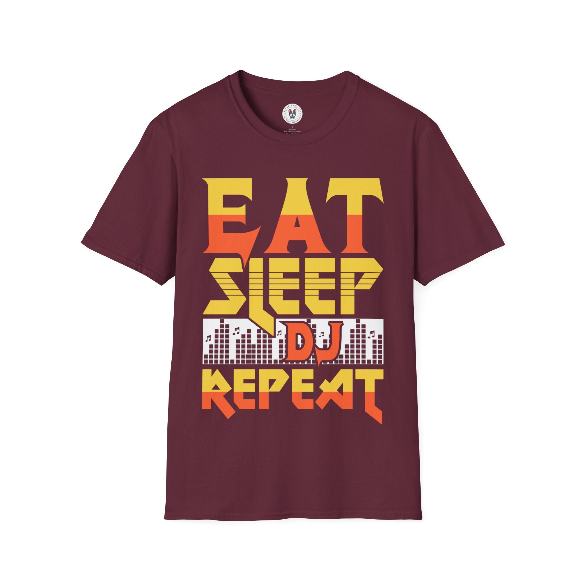 "Eat Sleep DJ Repeat" Unisex Soft style T-Shirt