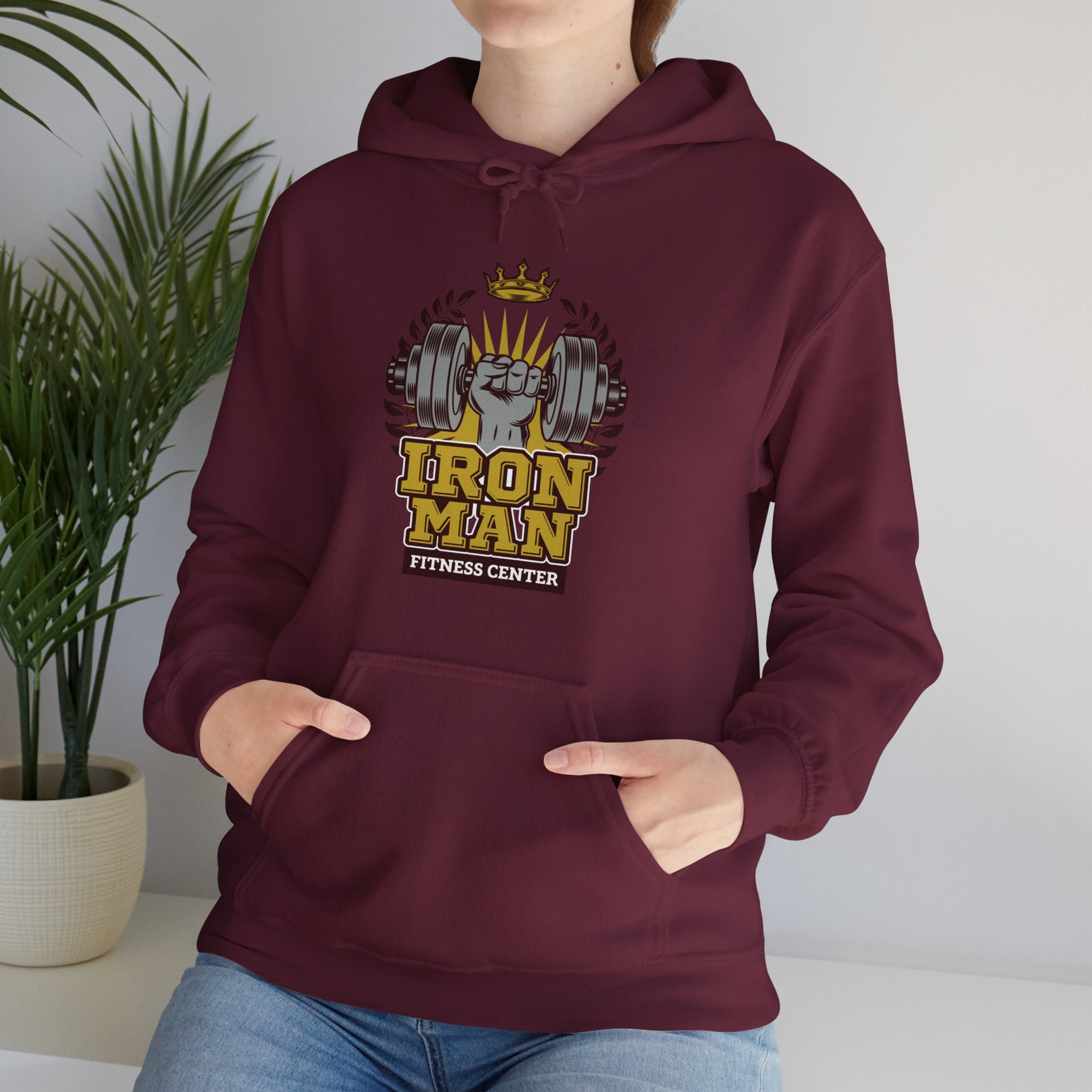 "IronMan Fitness Centre" Unisex Heavy Blend™ Hooded Sweatshirt