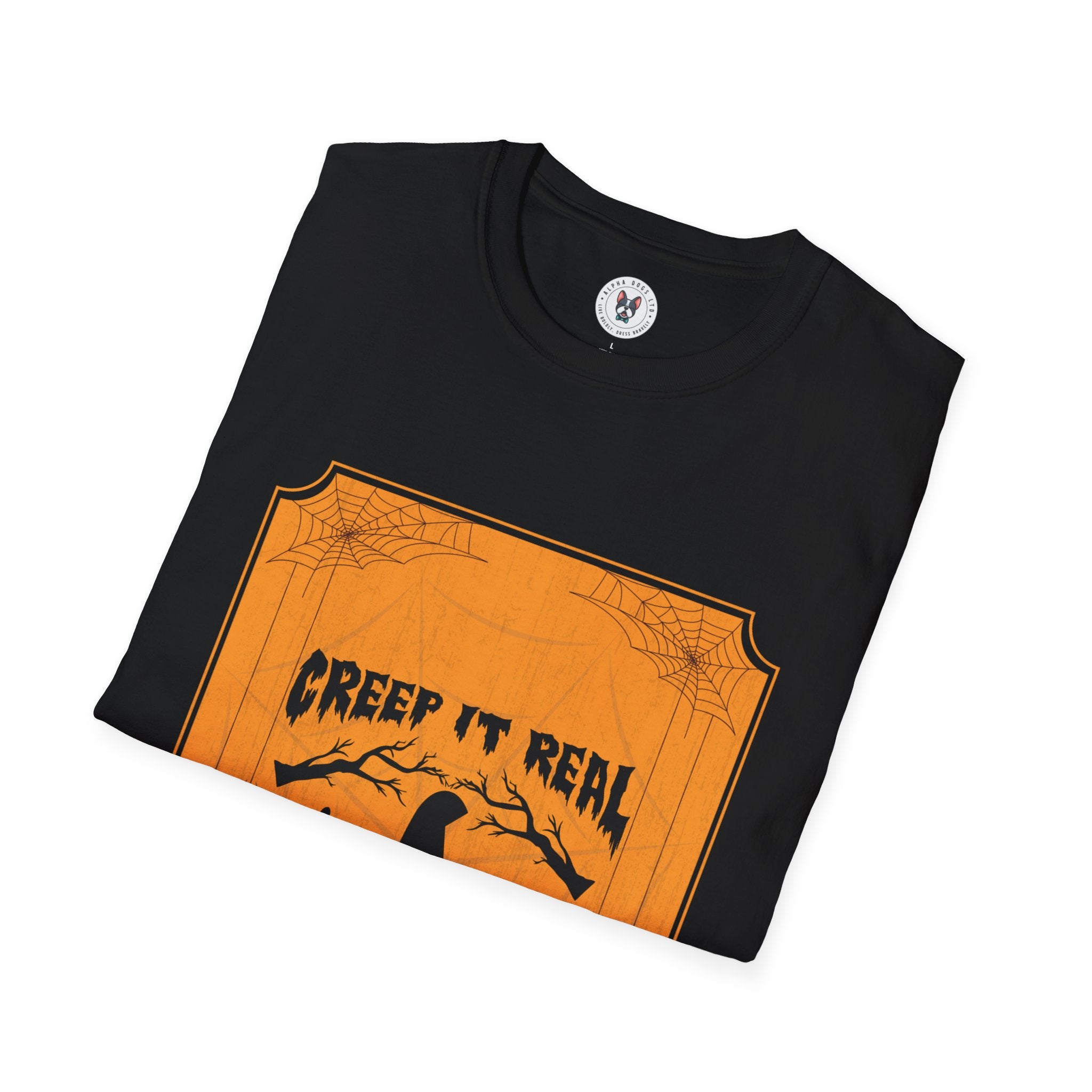 "CREEP IT REAL HAPPY HALLOWEEN" Unisex Soft style T-Shirt