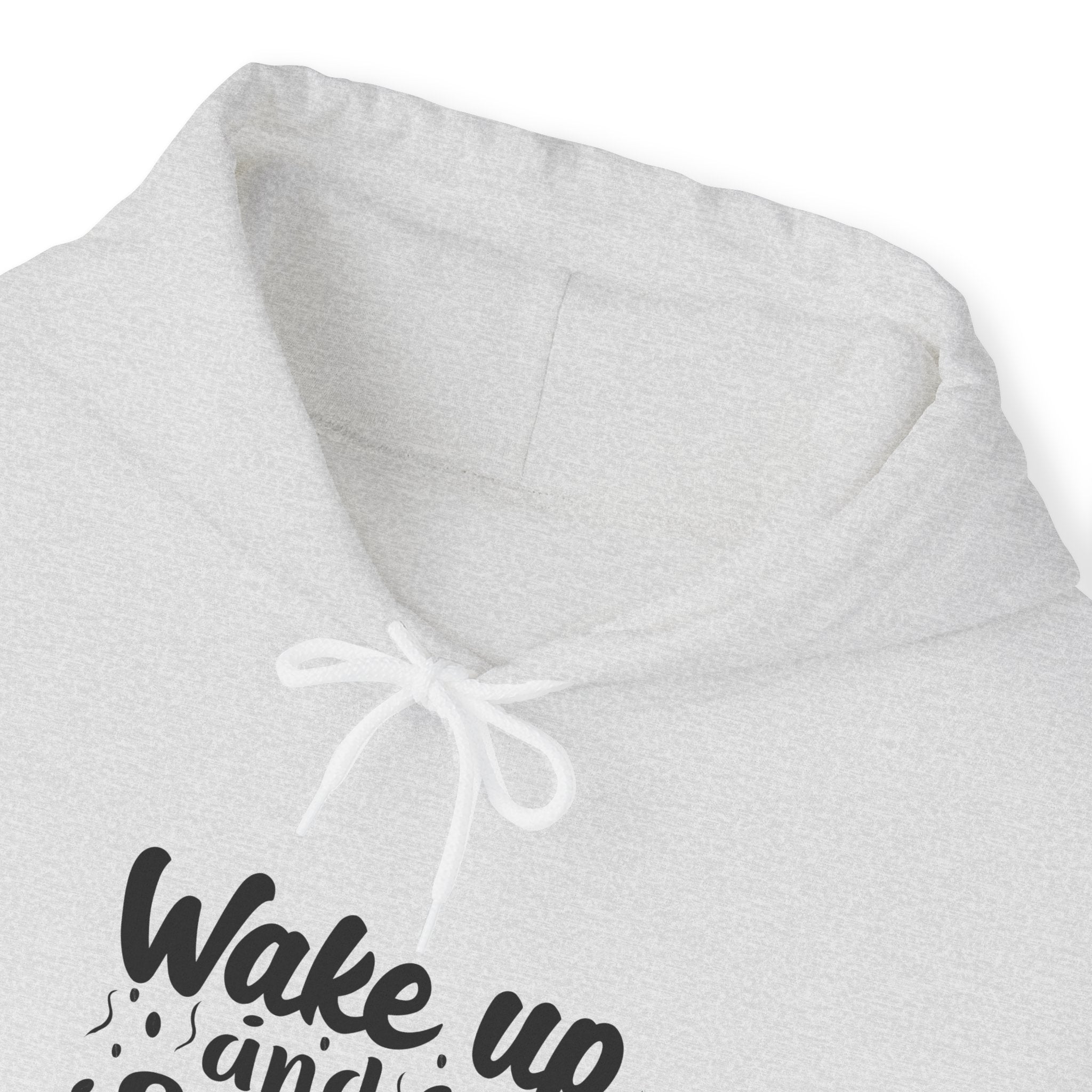 "WAKE UP AND SMELL THE COFFEE" Unisex Heavy Blend™ Hooded Sweatshirt