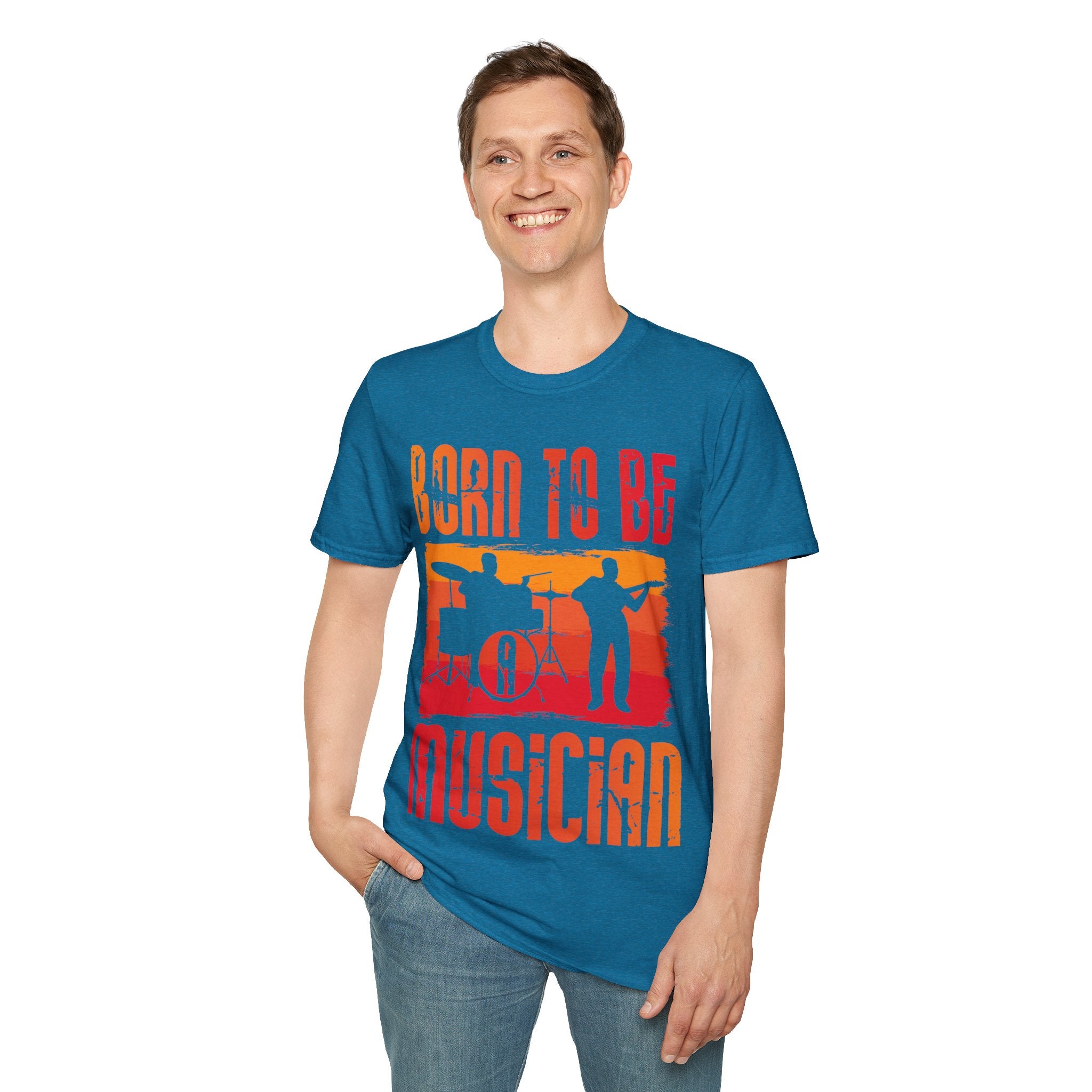 "Born To Be Musician" Unisex Soft style T-Shirt