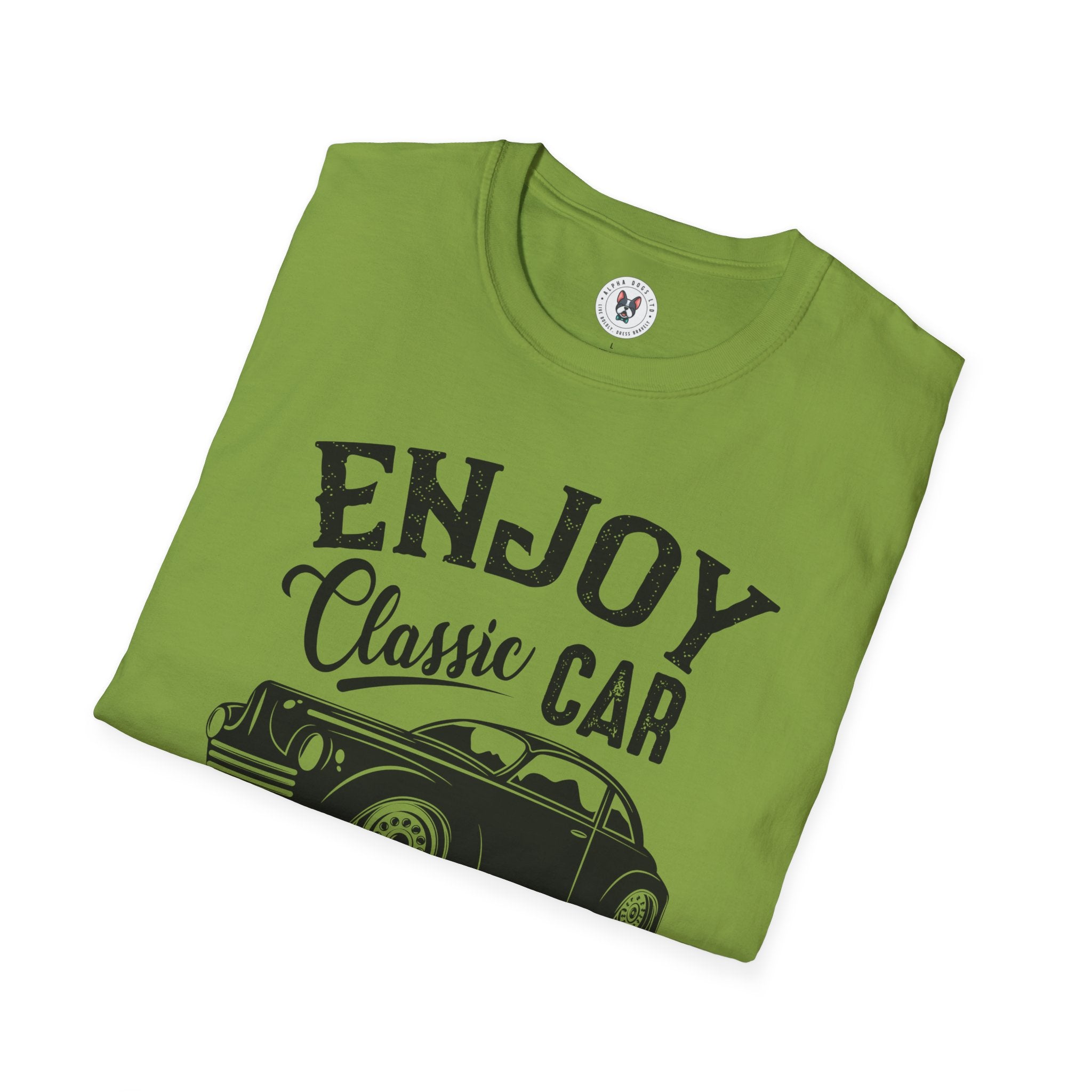 "PROUD & POWER BIG IRON CLASSIC VINTAGE CUSTOM ENGINE OLD TRUCK HIGH PERFORMANCE" Unisex Soft style T-Shirt