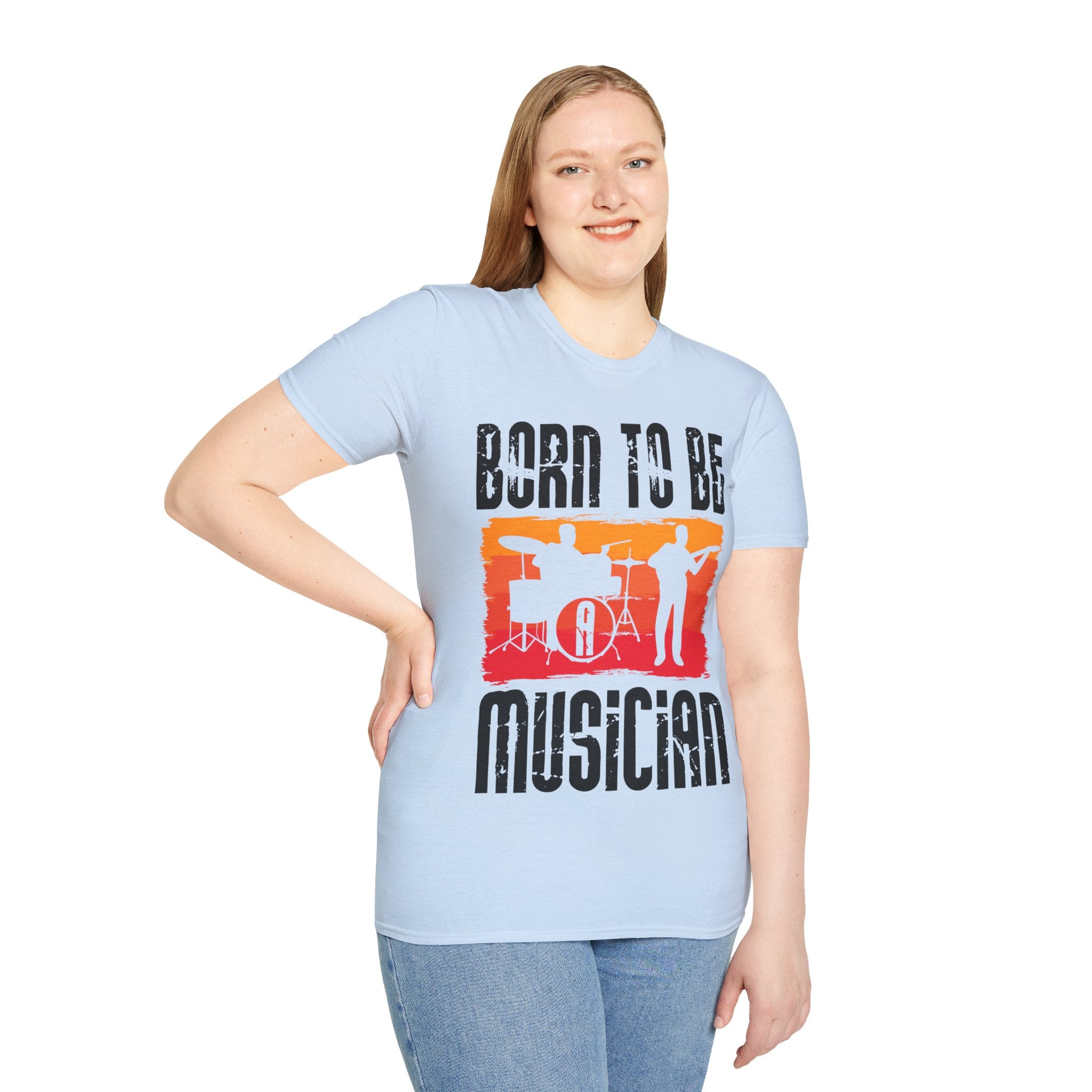 "Born To Be Musician"  Unisex Soft style T-Shirt