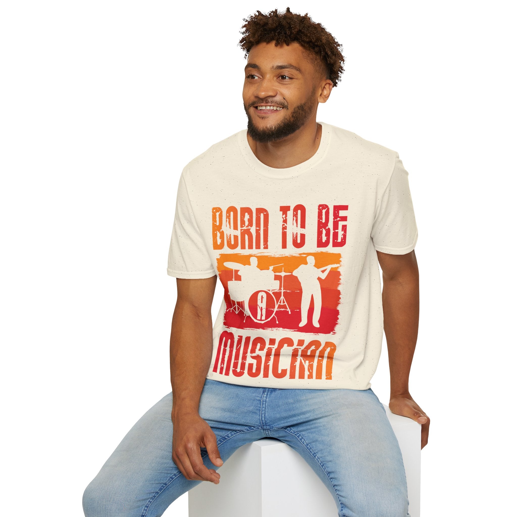 "Born To Be Musician" Unisex Soft style T-Shirt