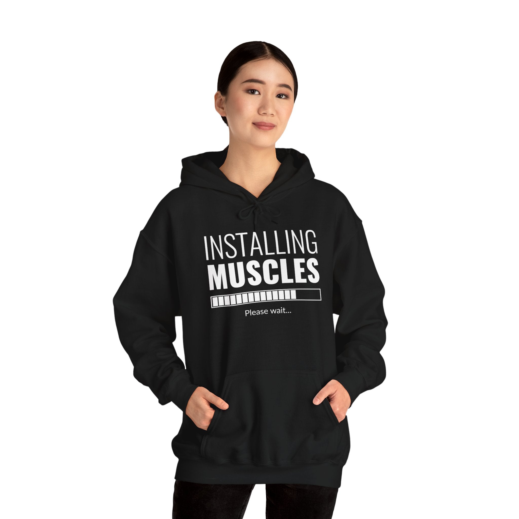 "Installing Muscles" Unisex Heavy Blend™ Hooded Sweatshirt